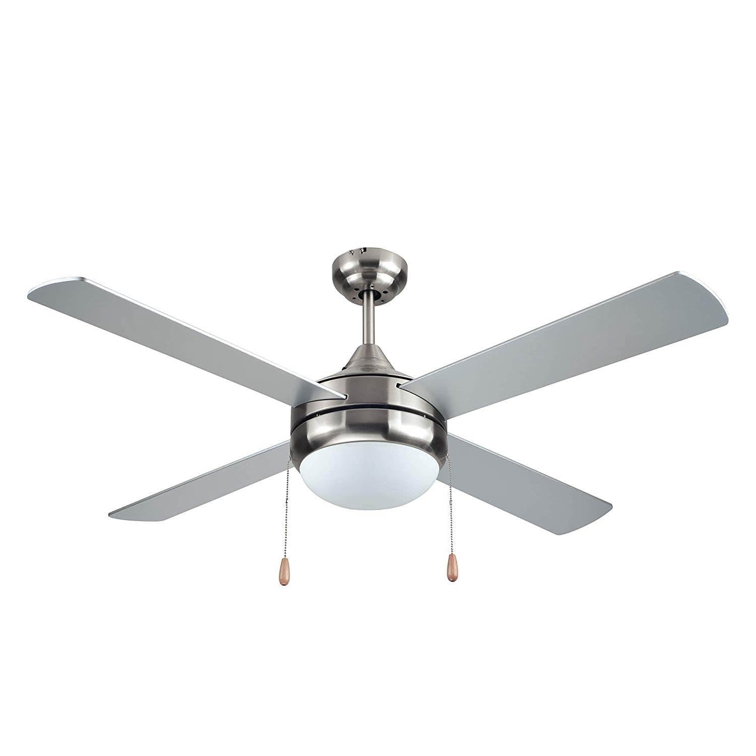 BLACK+DECKER BCF5252R 52-Inch 4-Blade Ceiling Fan with Remote Control, Brushed Nickel Finish