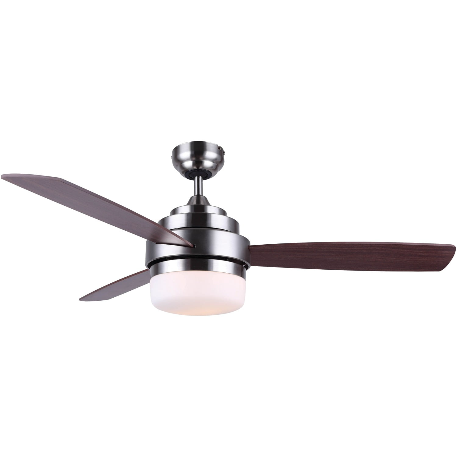 BLACK+DECKER BCF5262R 52-Inch 3-Bladed Remote Controllable Brushed Nickel Ceiling Fan with Reversible Blades