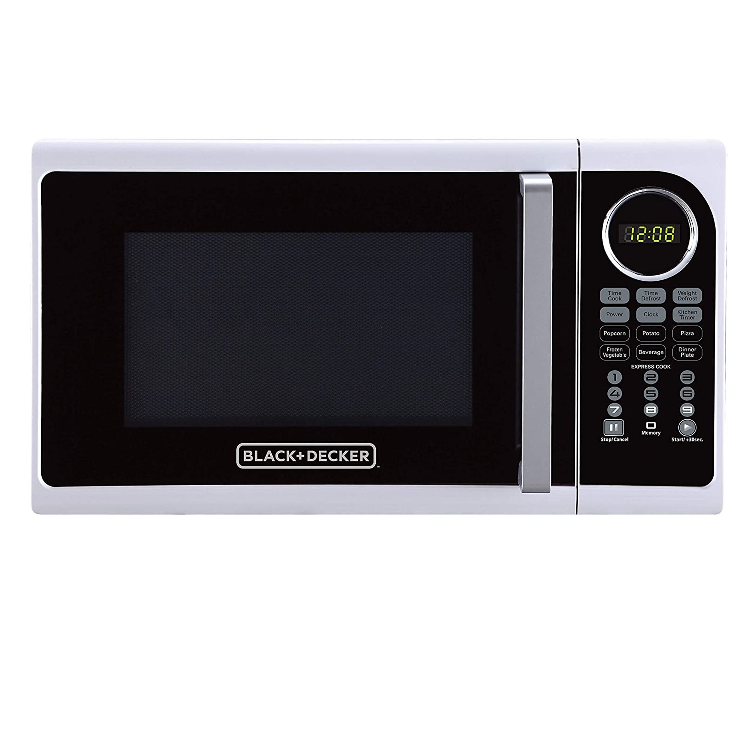 BLACK+DECKER EM925ACP-P1 0.9 Cu. Ft. Microwave With Pull Handle, White