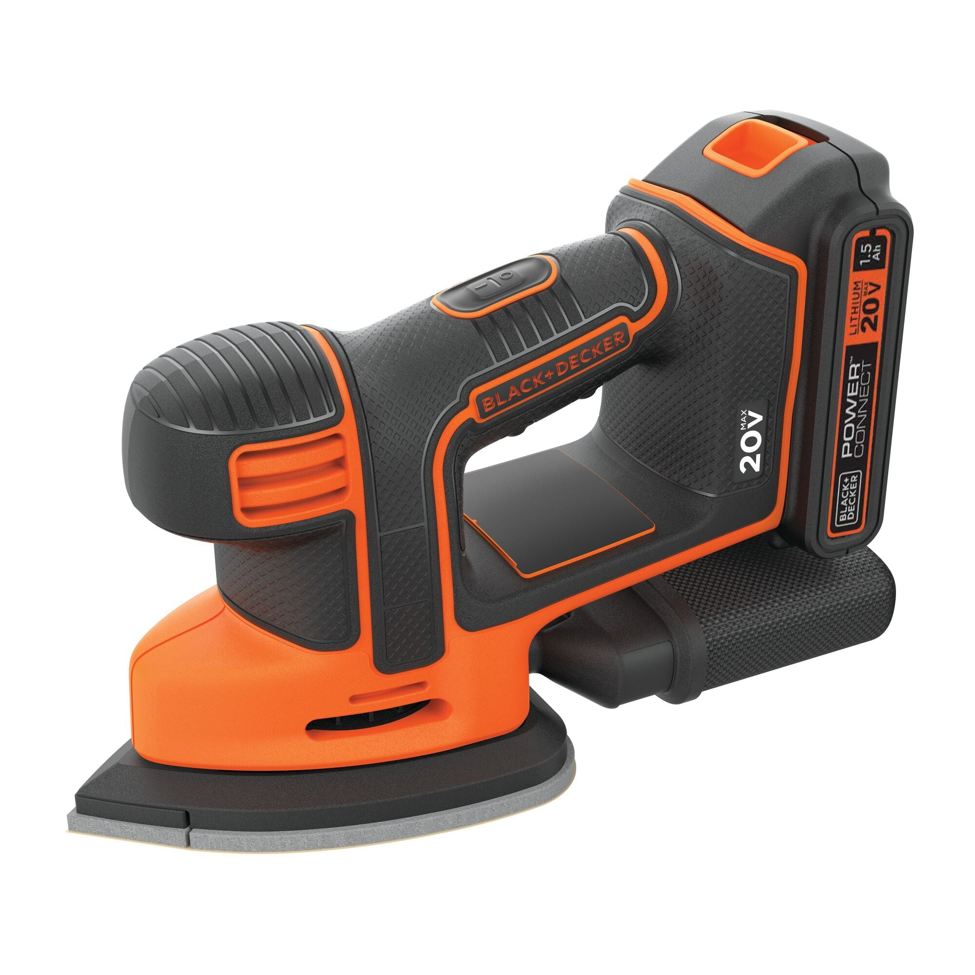 BLACK+DECKER 20V MAX* Cordless Mouse Sander, BDCMS20C
