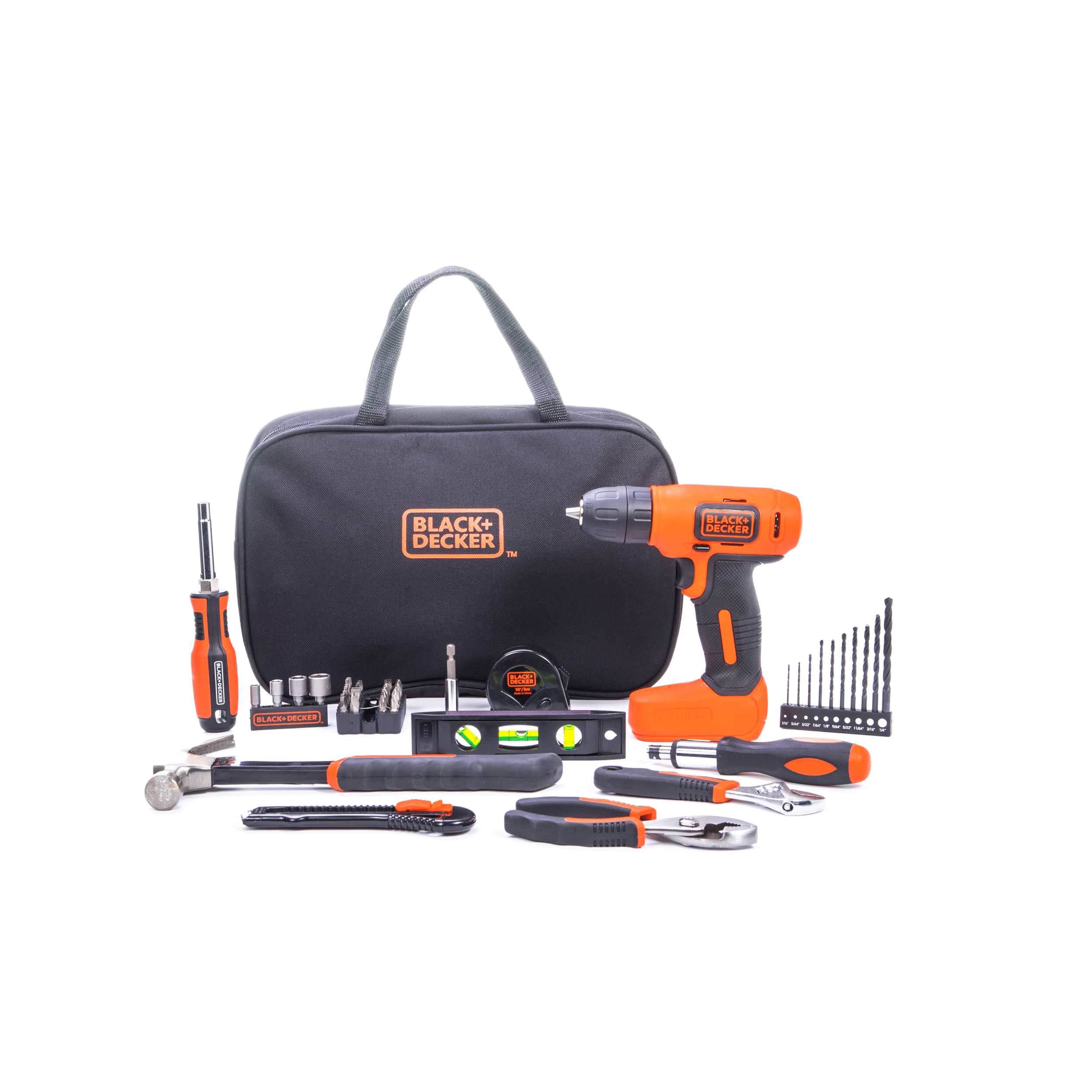 BLACK+DECKER 8V MAX* Cordless Drill Project Kit, BDCD8PK