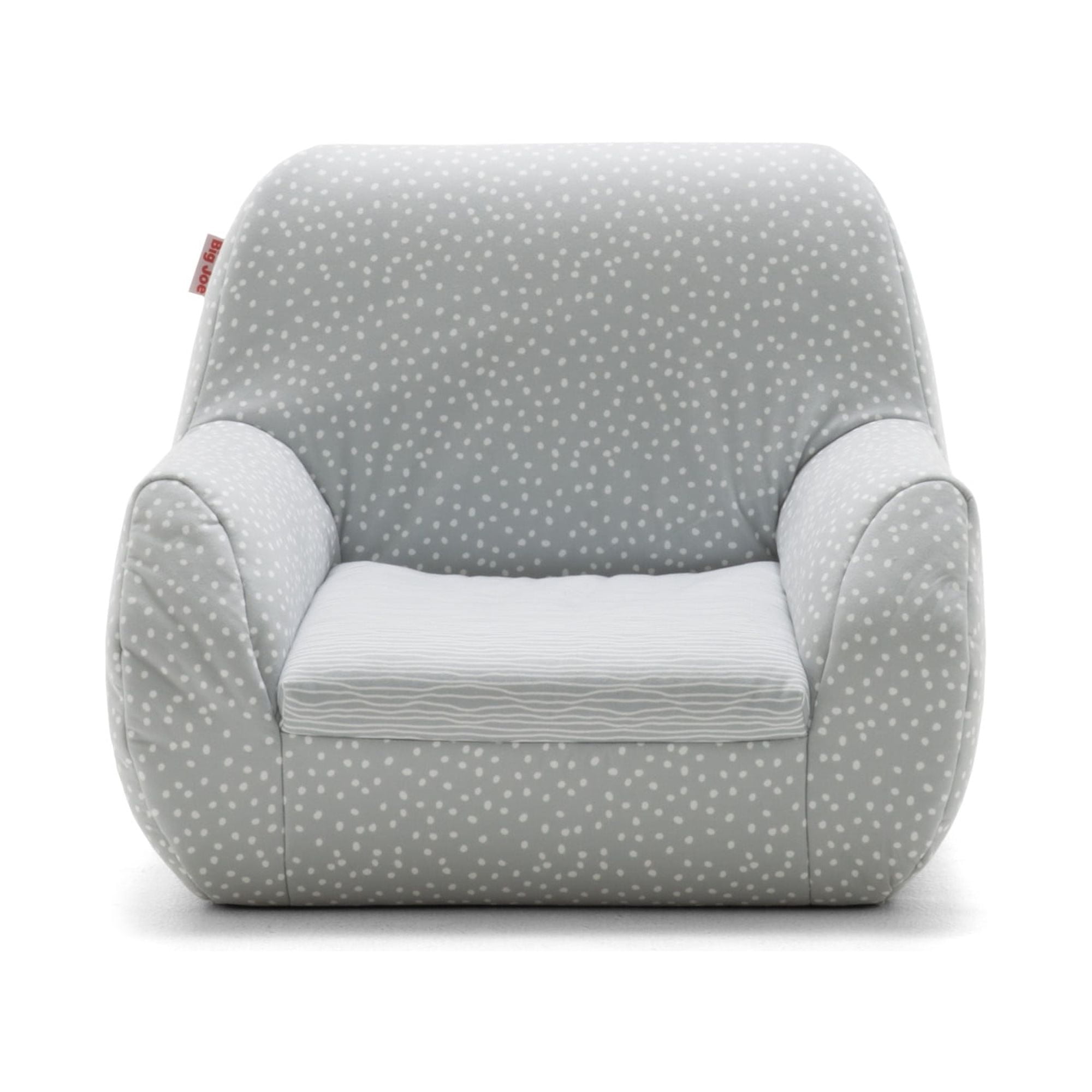 Big Joe Mid Mod Lightweight Molded Structured Chair, Frolic Wonderland Lenox, Durable Woven Polyester, 2 feet