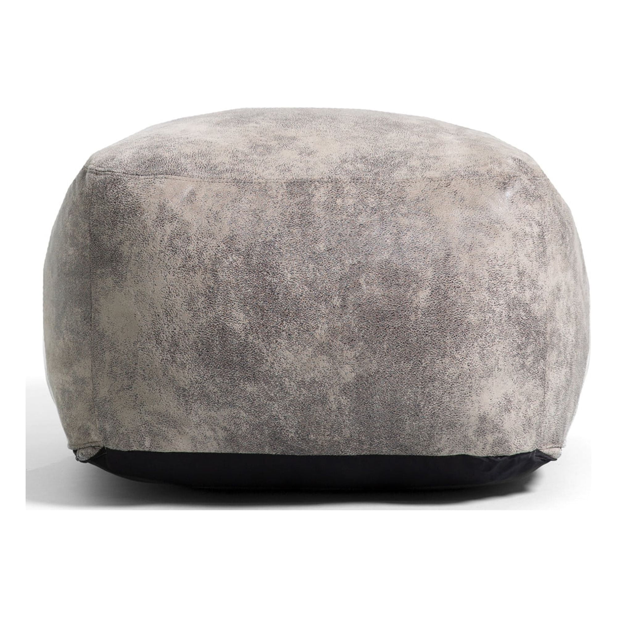 Big Joe Nestle Bean Bag Chair Ottoman, Cement Blazer, Vegan Leather
