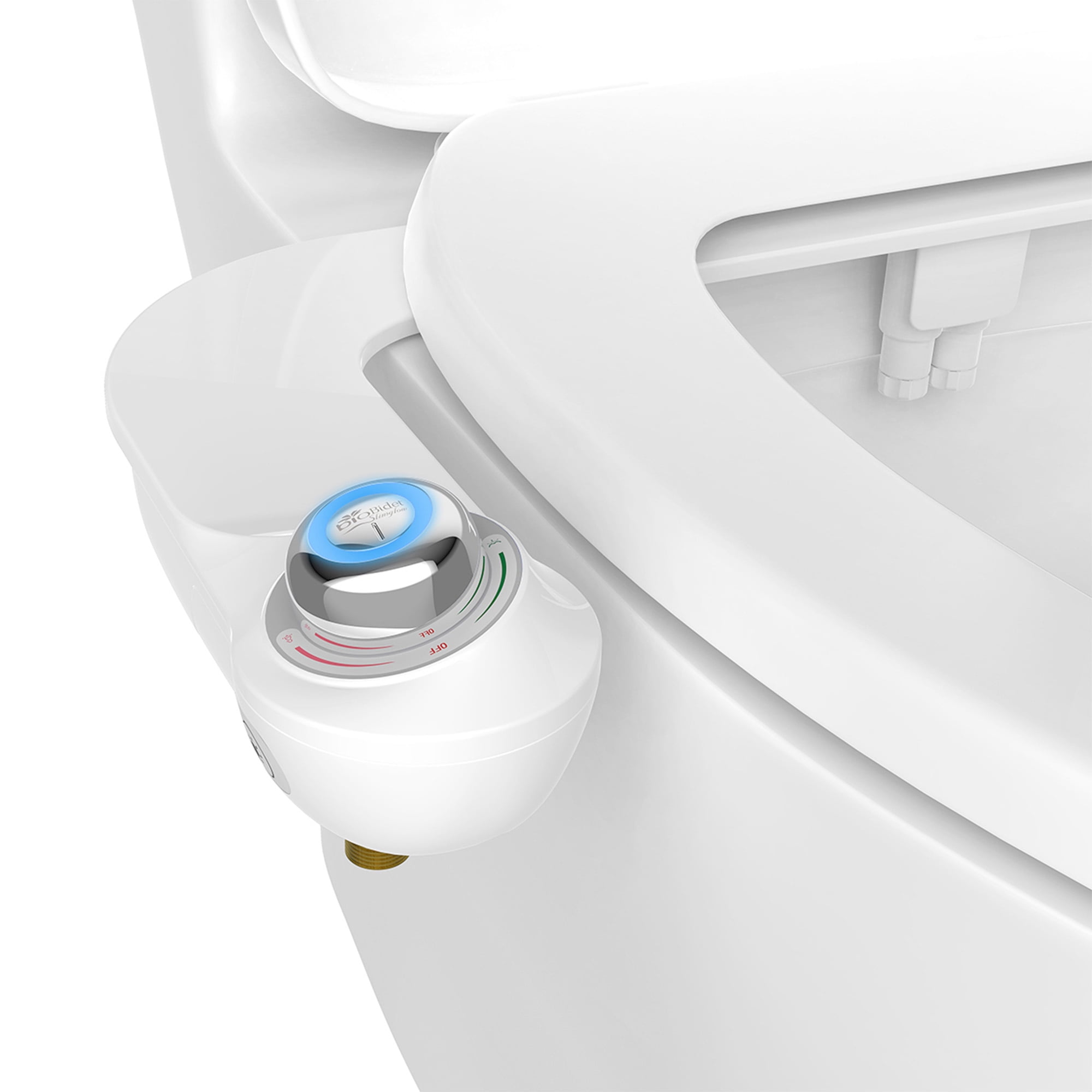 Bio Bidet Non-Electric Bidet Attachment White with Night Light