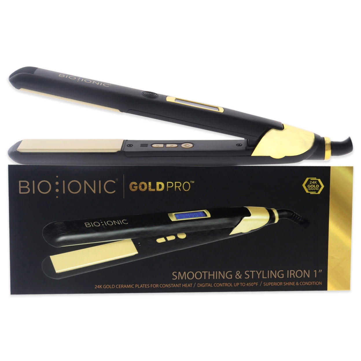 Bio Ionic GoldPro Smoothing & Styling Iron 1"