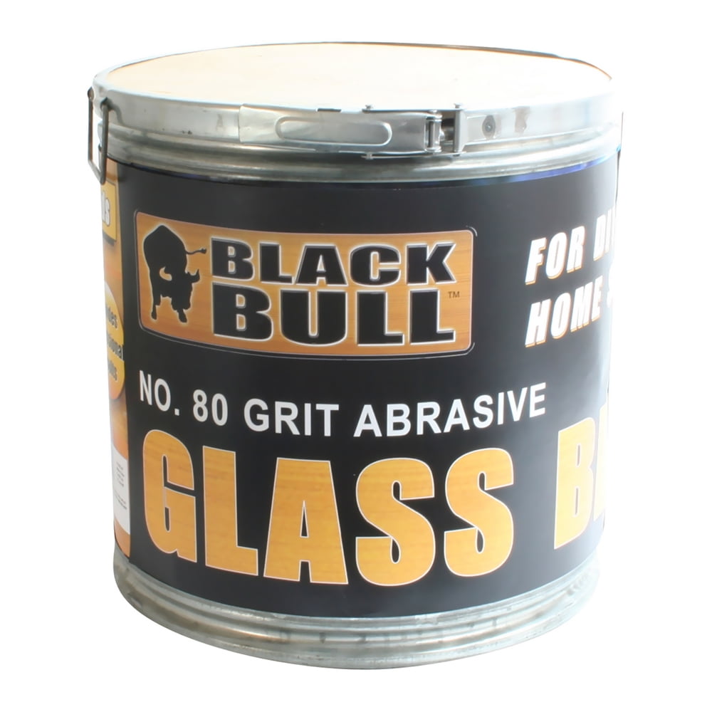Black Bull 80 Grit Abrasive Glass Bulk Beads