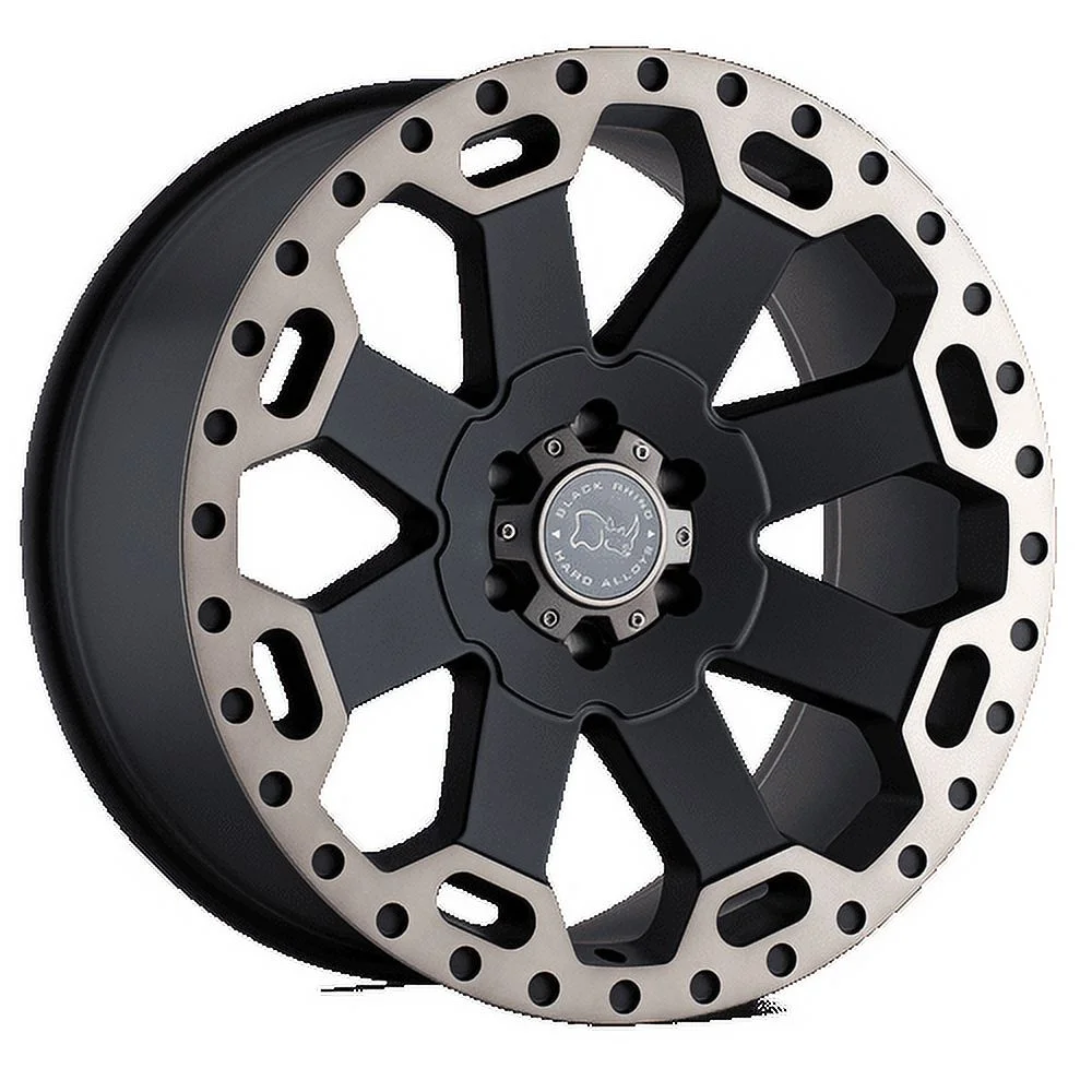 Black Rhino Warlord 17X9 5X127 -12Et 112.1Cb Matte Black W/ Machined Dark Tint Wheel