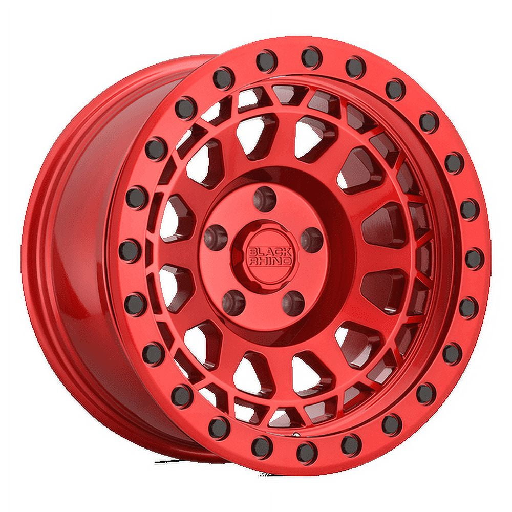 Black Rhino Primm 17X9 6X139.7 -12Et 112.1Cb Candy Red W/ Black Bolts Wheel
