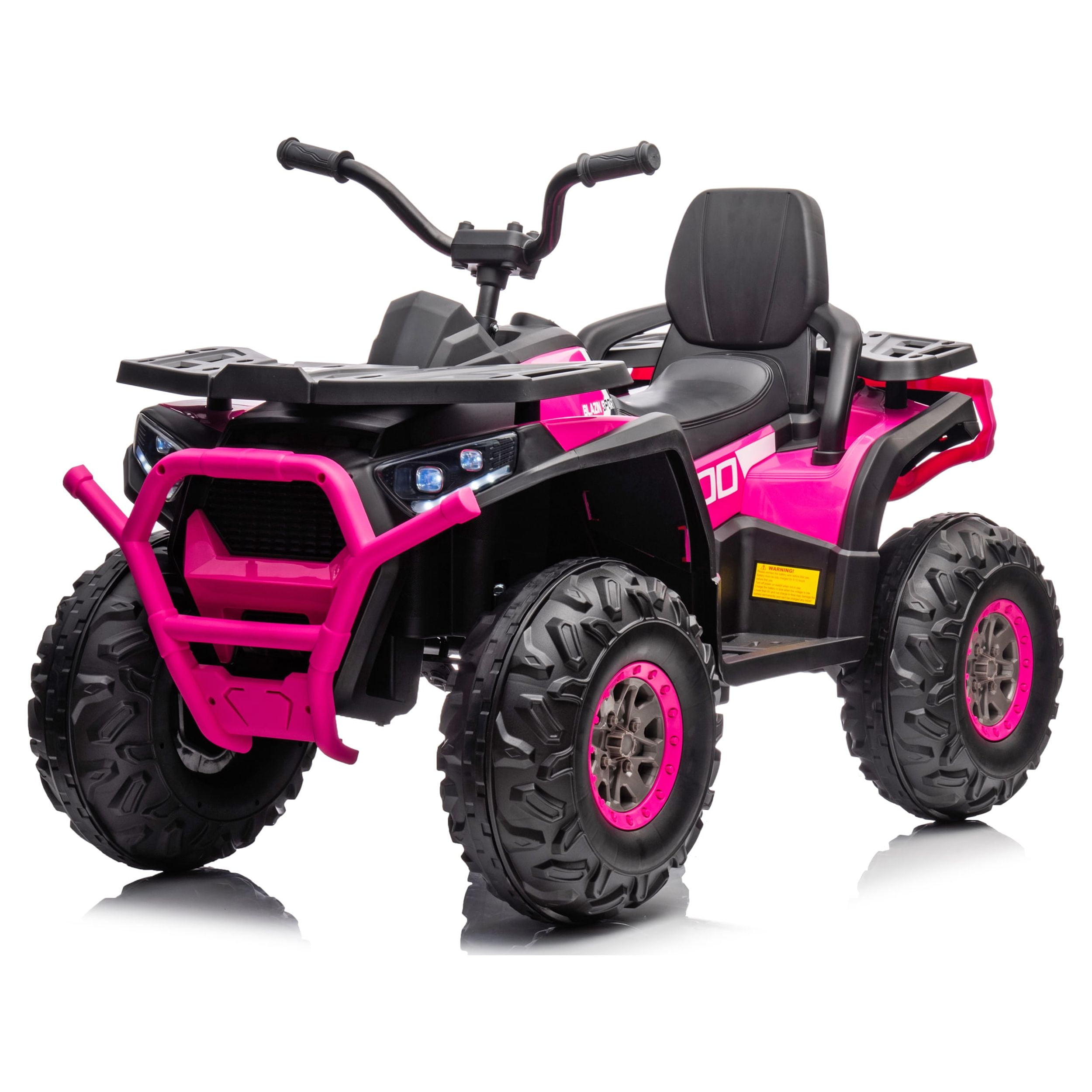 Blazin Wheels 12 Volt Battery Operated Pink ATV Ride-On with Lights and Sound