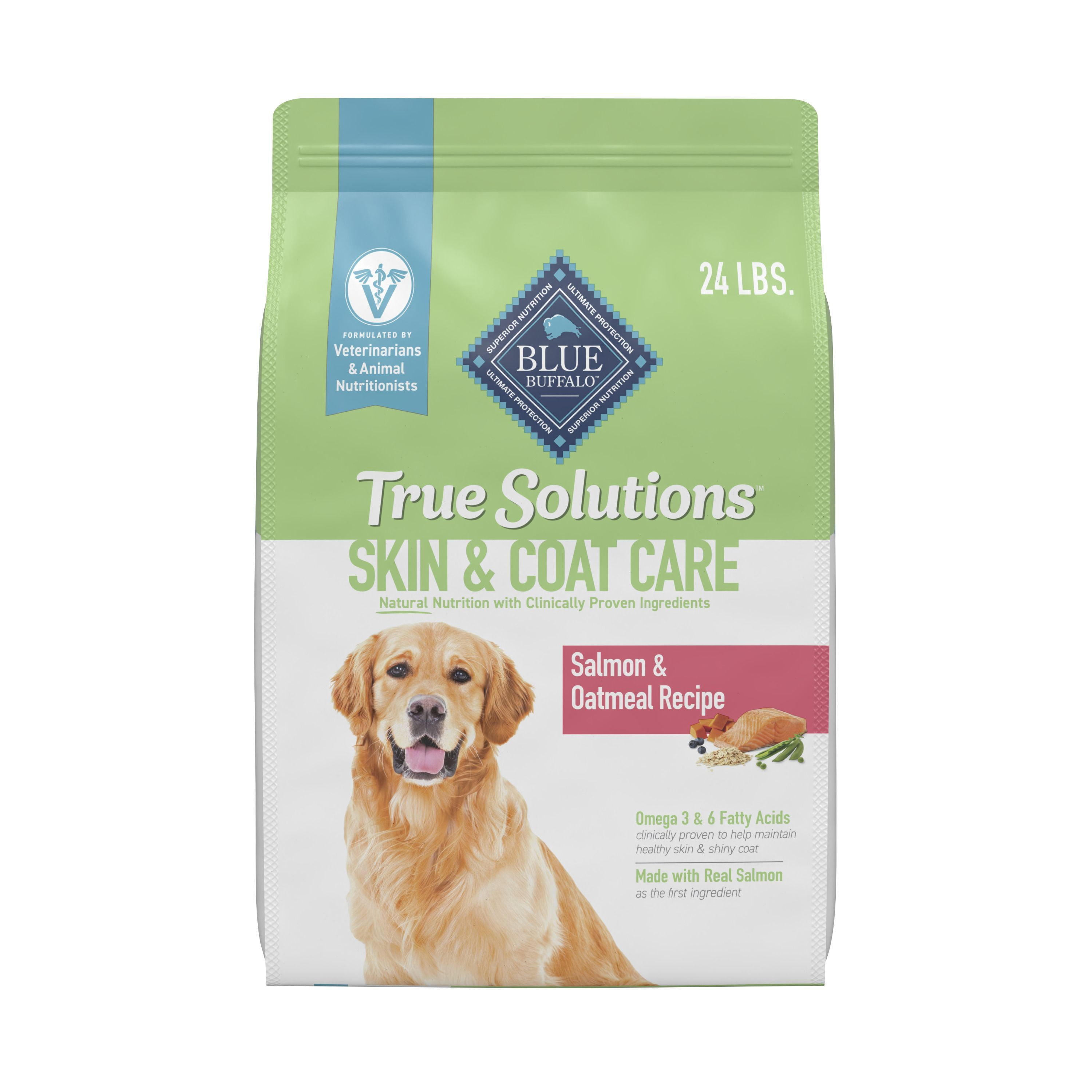 Blue Buffalo True Solutions Skin & Coat Care Natural Dry Dog Food, Salmon, 24-lb. Bag