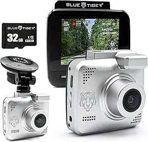 Blue Tiger Silver Series Dash Camera - 4K Resolution, 170 Degree Viewing Angle