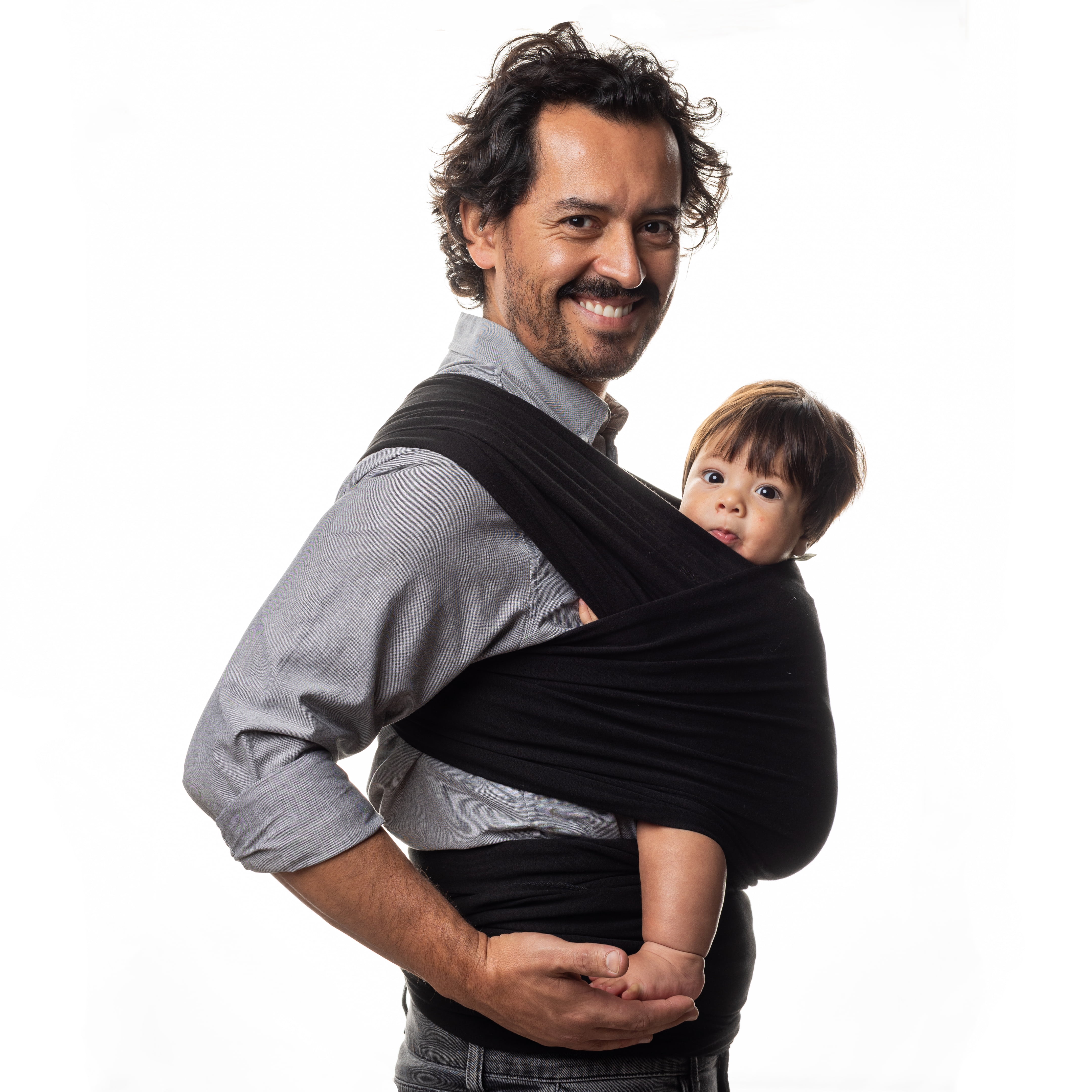 Boba Wrap Baby Carrier, Black - Newborn Babies to Children 7lbs-35lbs