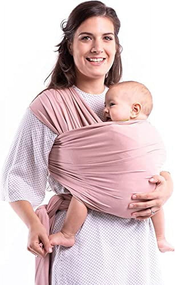 Boba Baby Wrap Carrier - Original Baby Carrier Wrap Sling for Newborns - Baby Wearing Essentials - Newborn Wrap Swaddle Holder, Newborn to Toddler Infant Sling (Serenity Bloom)
