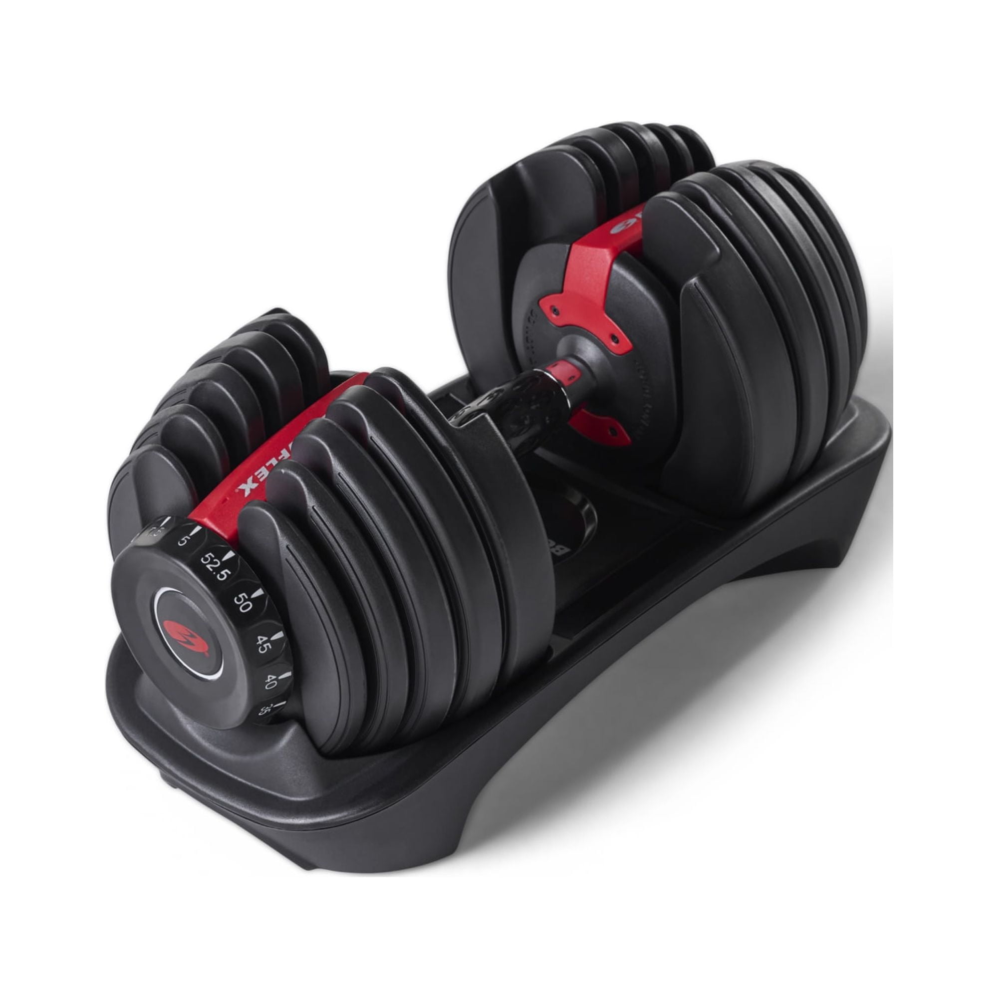 Bowflex SelectTech 552 Dumbbell, Adjustable, Single, Free 2-Month JRNY Membership