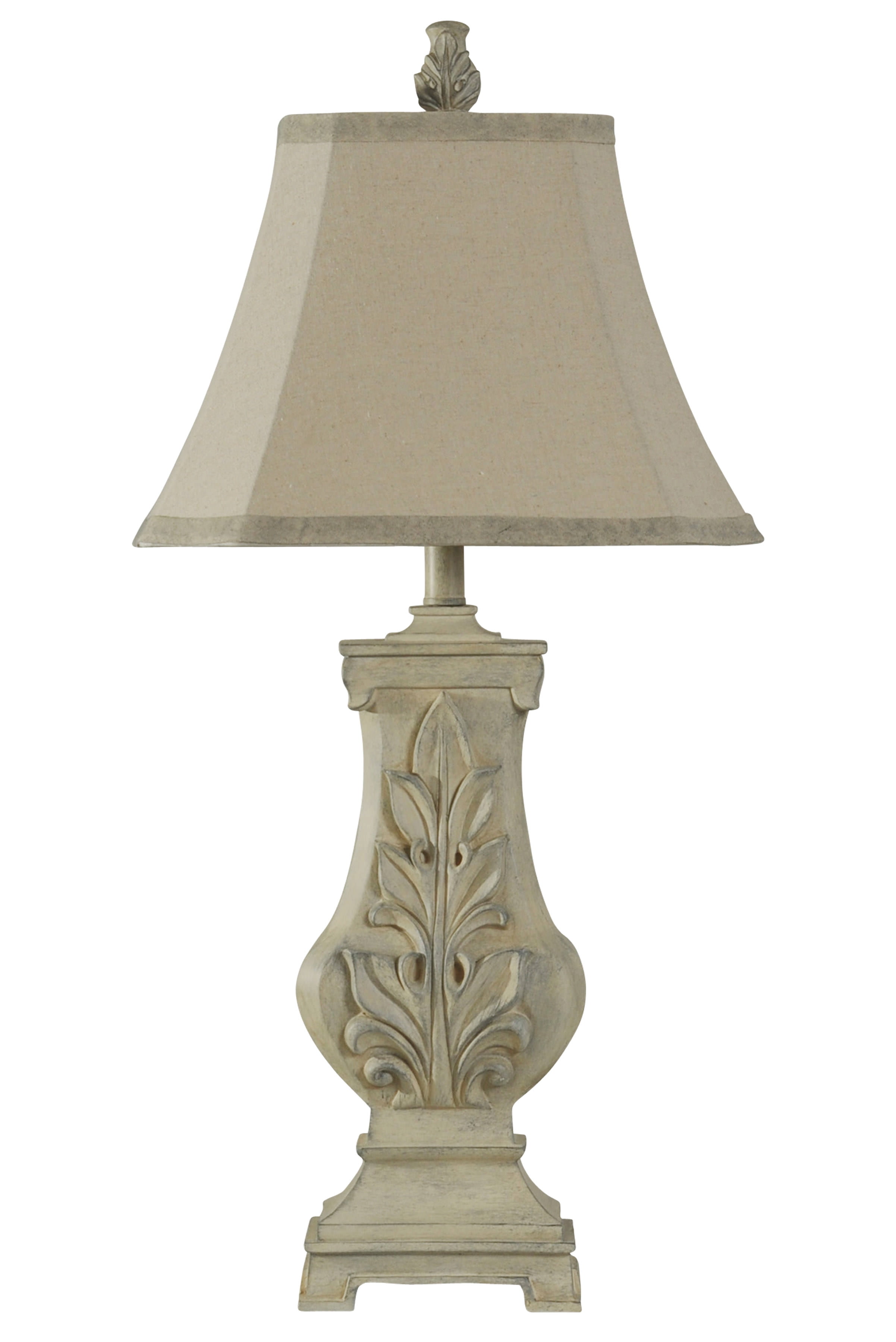 Bokava Table Lamp - Off-White Finish - Bokava Softback Fabric Shade