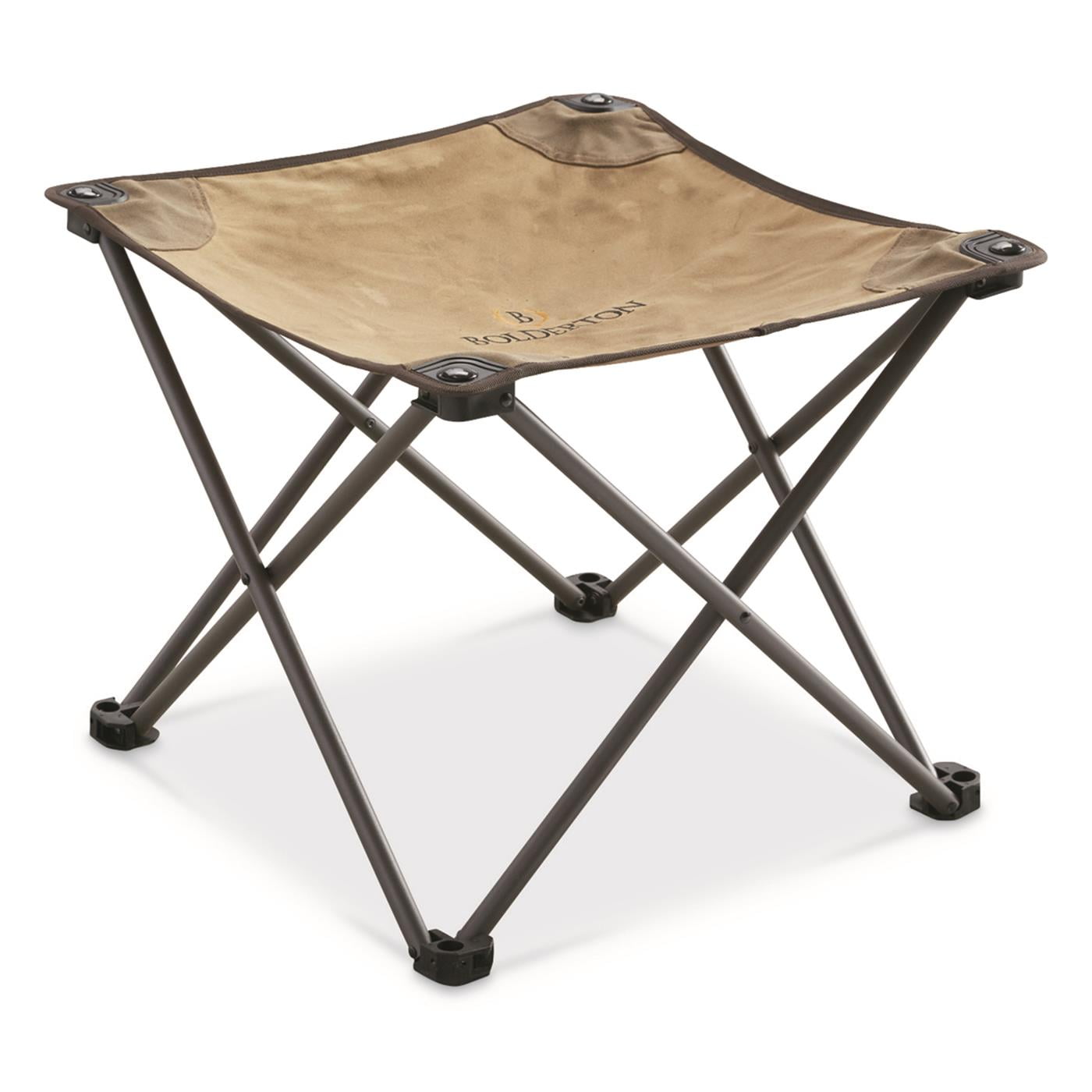 Bolderton Heritage Camp Foot Stool Brown