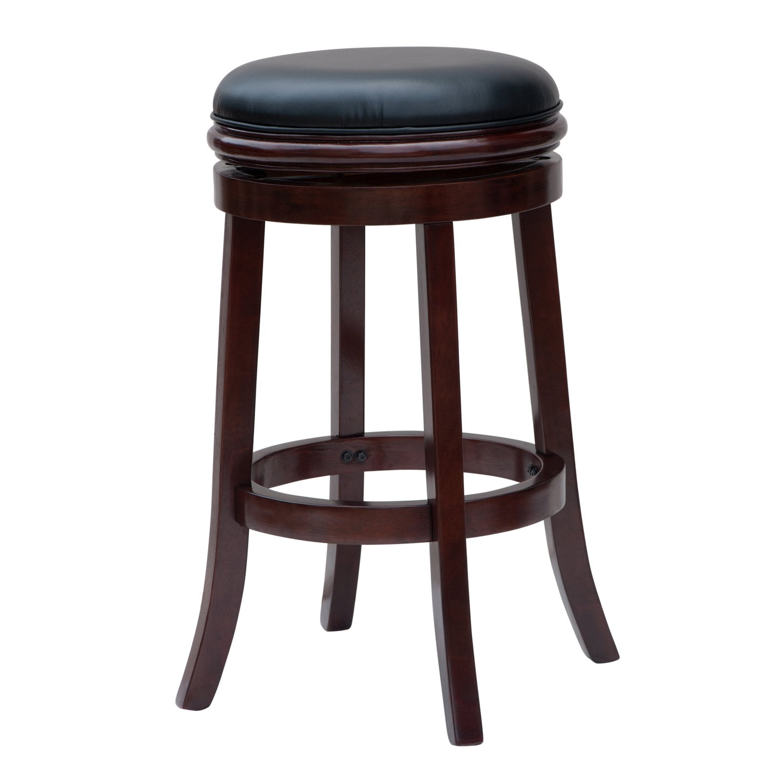 Boraam 29in. Backless Swivel Wood Bar Stool - Cherry Finish