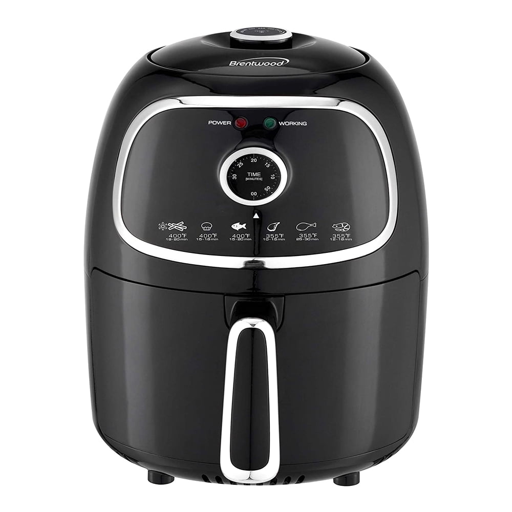 Brentwood 2 Quart Small Electric Air Fryer Black