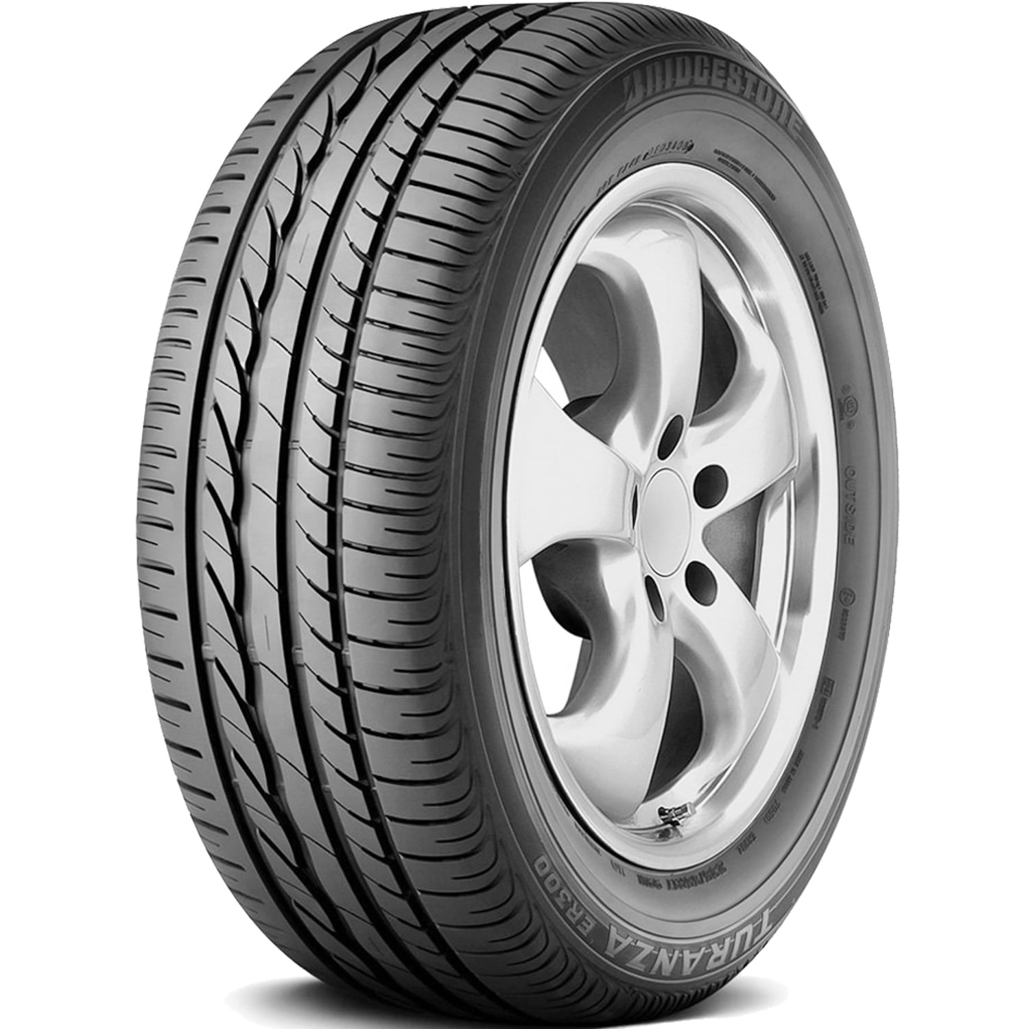 Bridgestone Turanza ER300 215/55R17 94V Tire Fits: 2011-15 Chevrolet Cruze Eco, 2012-14 Toyota Camry Hybrid XLE