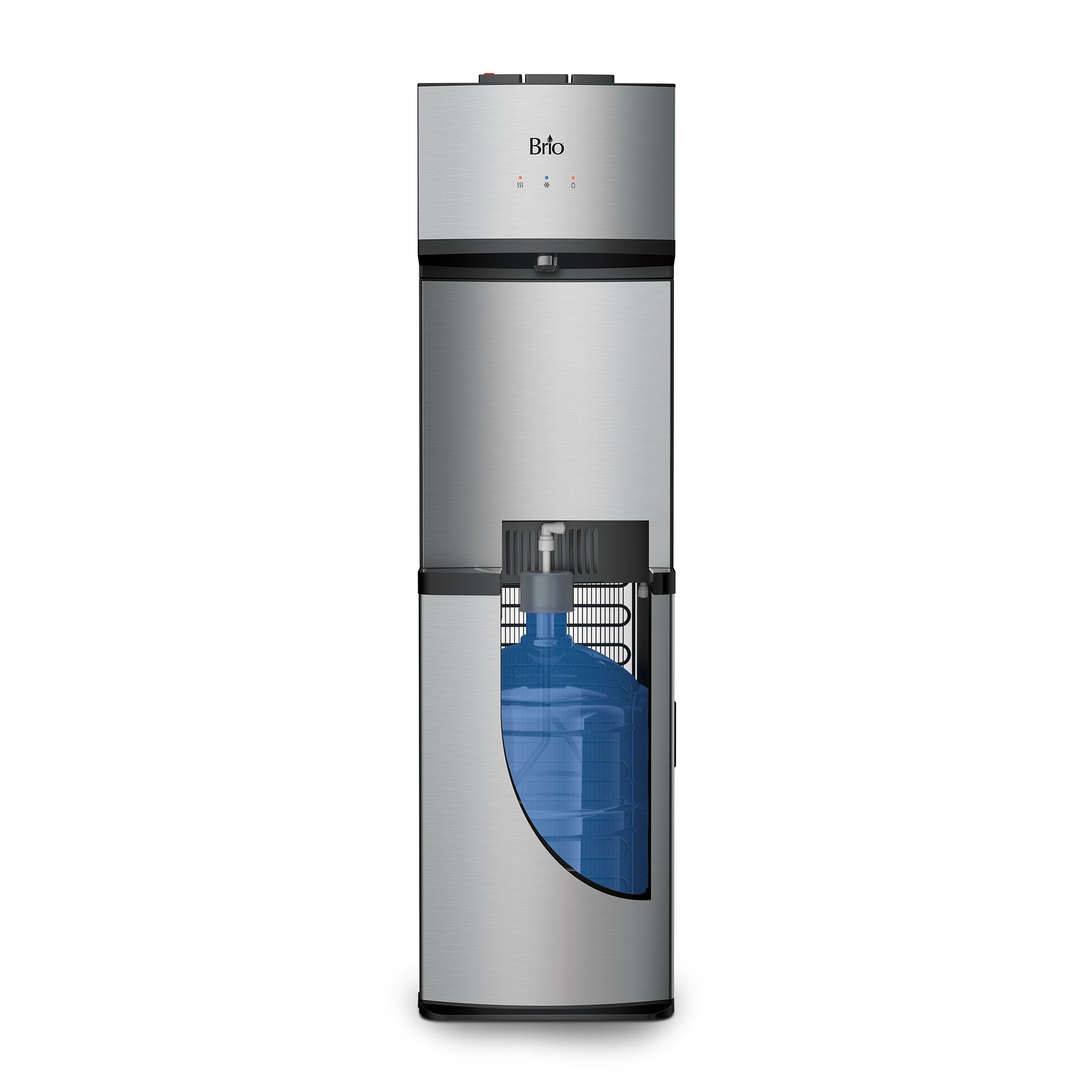 Brio 530 Stainless Steel Energy Saver 5 gal Bottom Loading Water Cooler