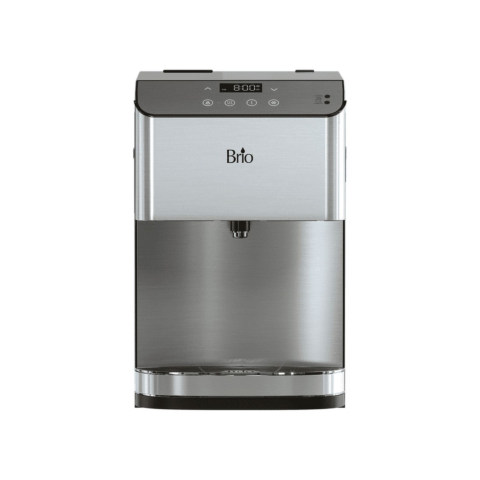 Brio 700 Series Countertop 3-Stage Water Cooler Dispenser, Connects to your water line, Height 19.3"