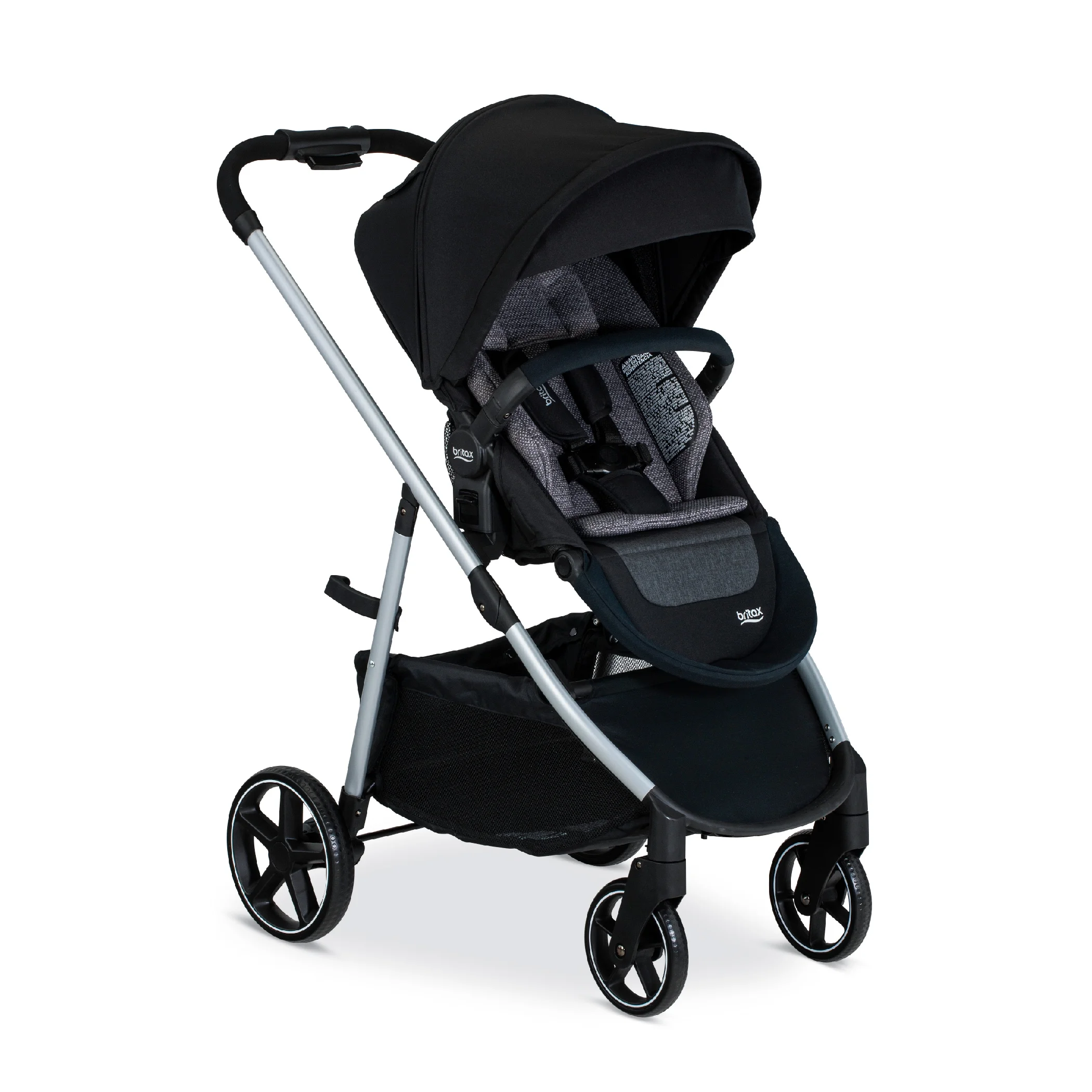 Britax Grove Modular Stroller, Lightweight Stroller with CozyFit, Pindot Onyx