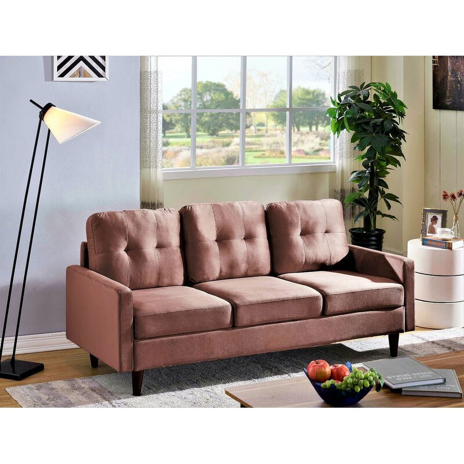 Brodde Velvet Sofa, Rose