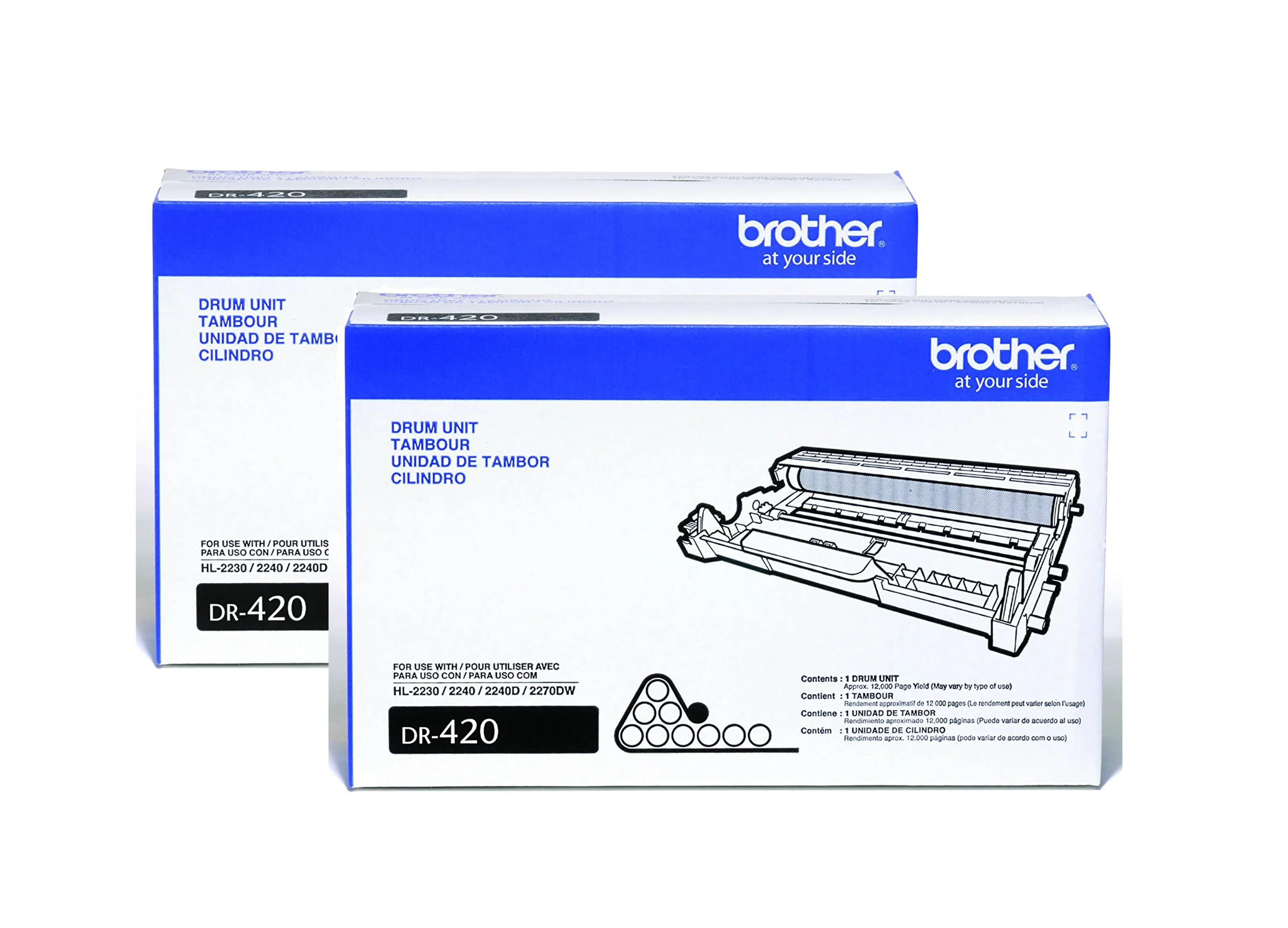 Brother DR420 Drum Unit 2 Pack