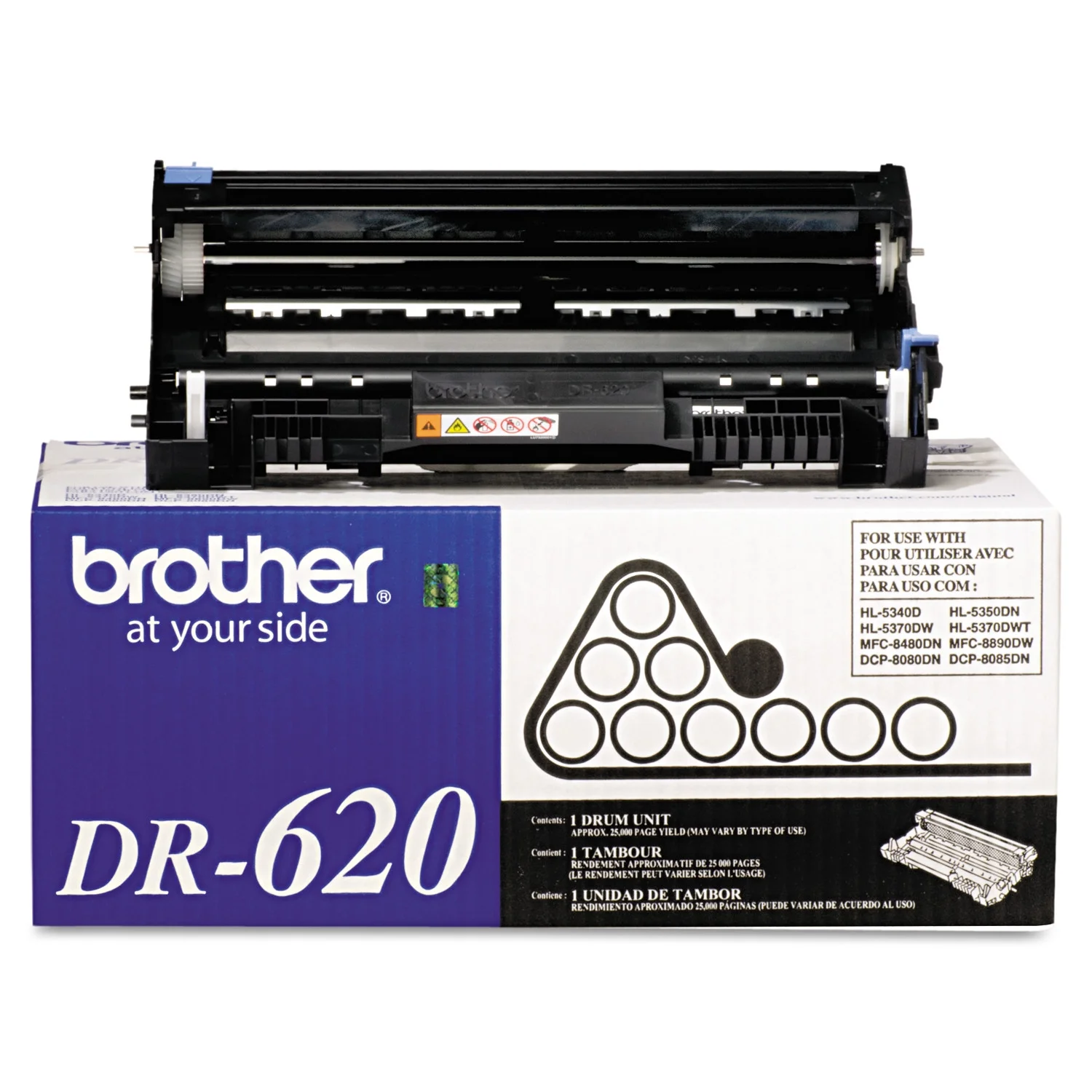 Brother Genuine Drum Unit, DR620, Yields Up to 25,000 Pages, Color