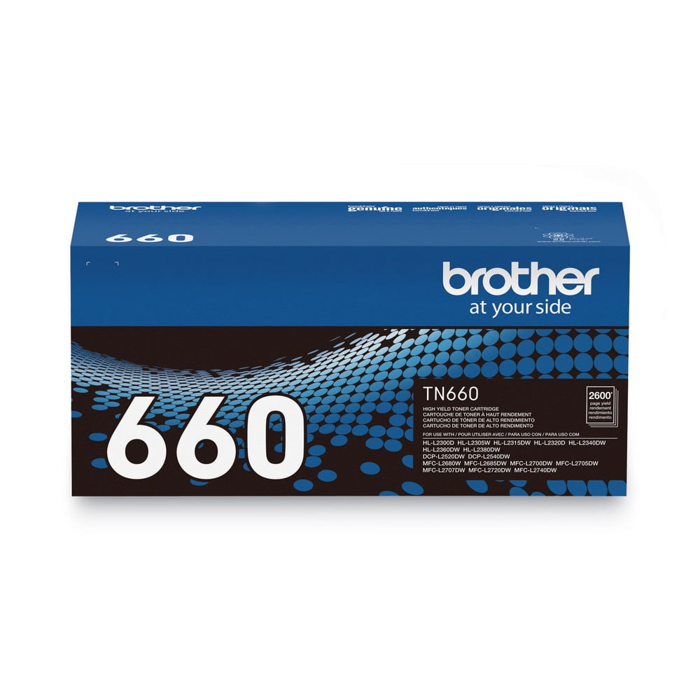 Brother Genuine High-yield Black Printer Toner Cartridge, TN660