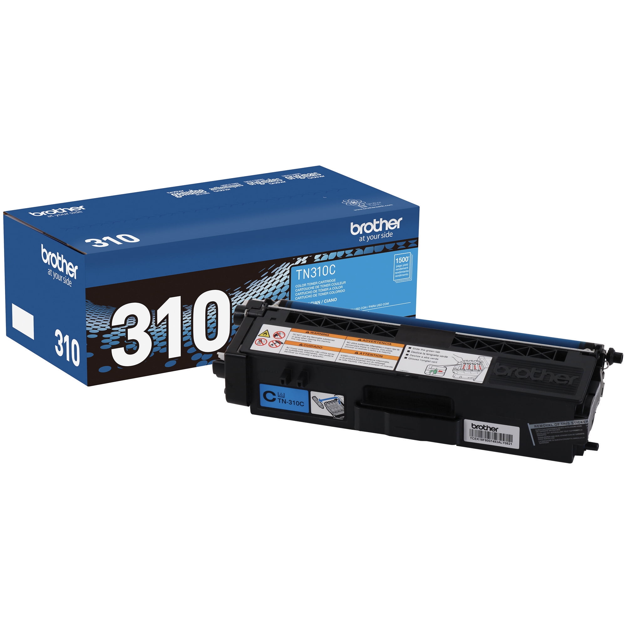 Brother Genuine OEM TN310C (TN-310C) Cyan Toner Cartridge (1.5K YLD)