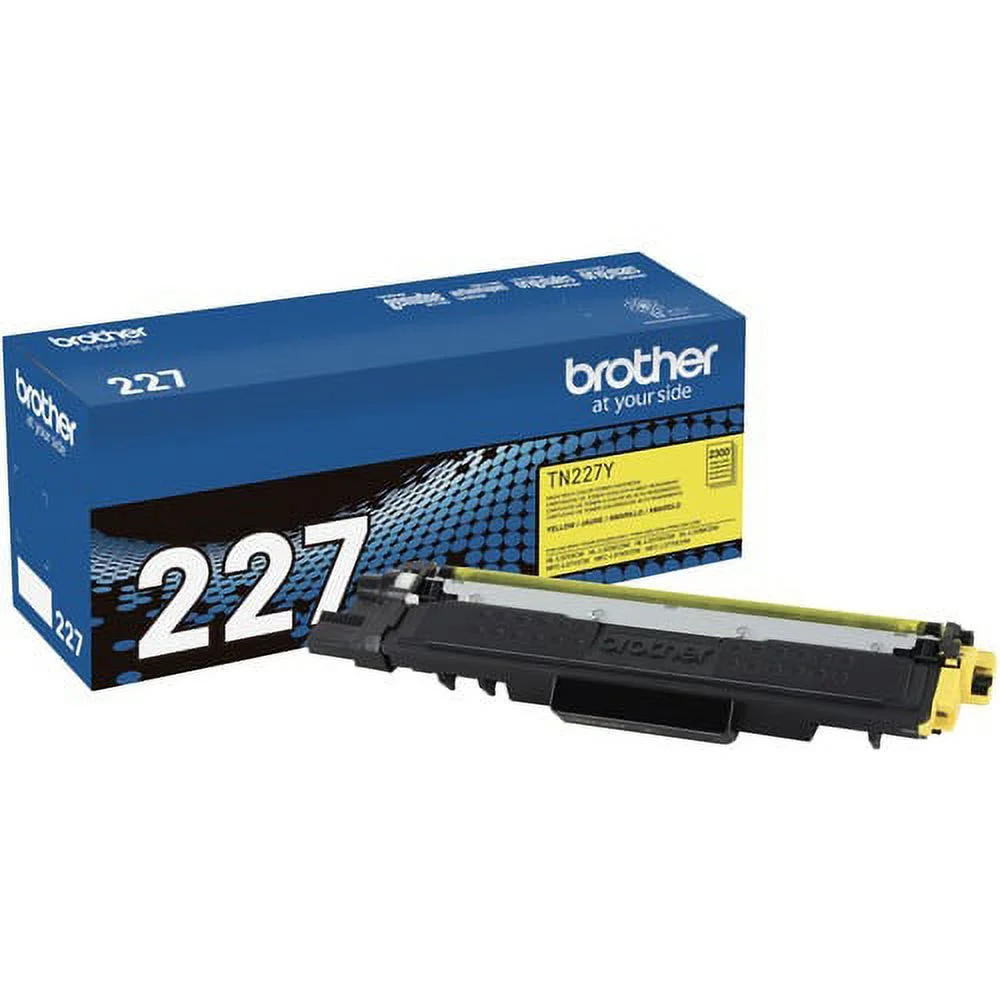 Brother Genuine TN-227Y High Yield Yellow Toner Cartridge - 2300 Pages | Bundle of 2 Each