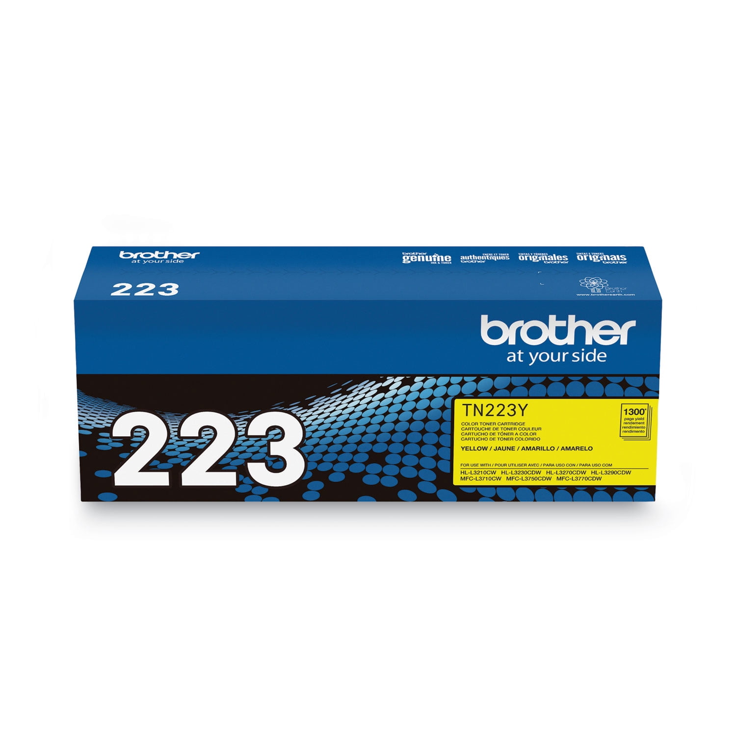 Brother Genuine TN223Y Standard Yield Yellow Printer Toner Cartridge