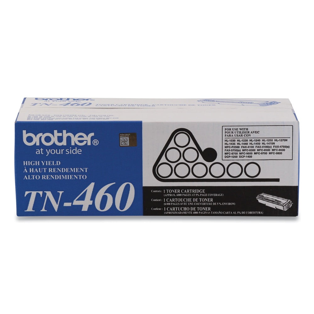 Brother Genuine TN460 High-yield Printer Toner Cartridge, Black