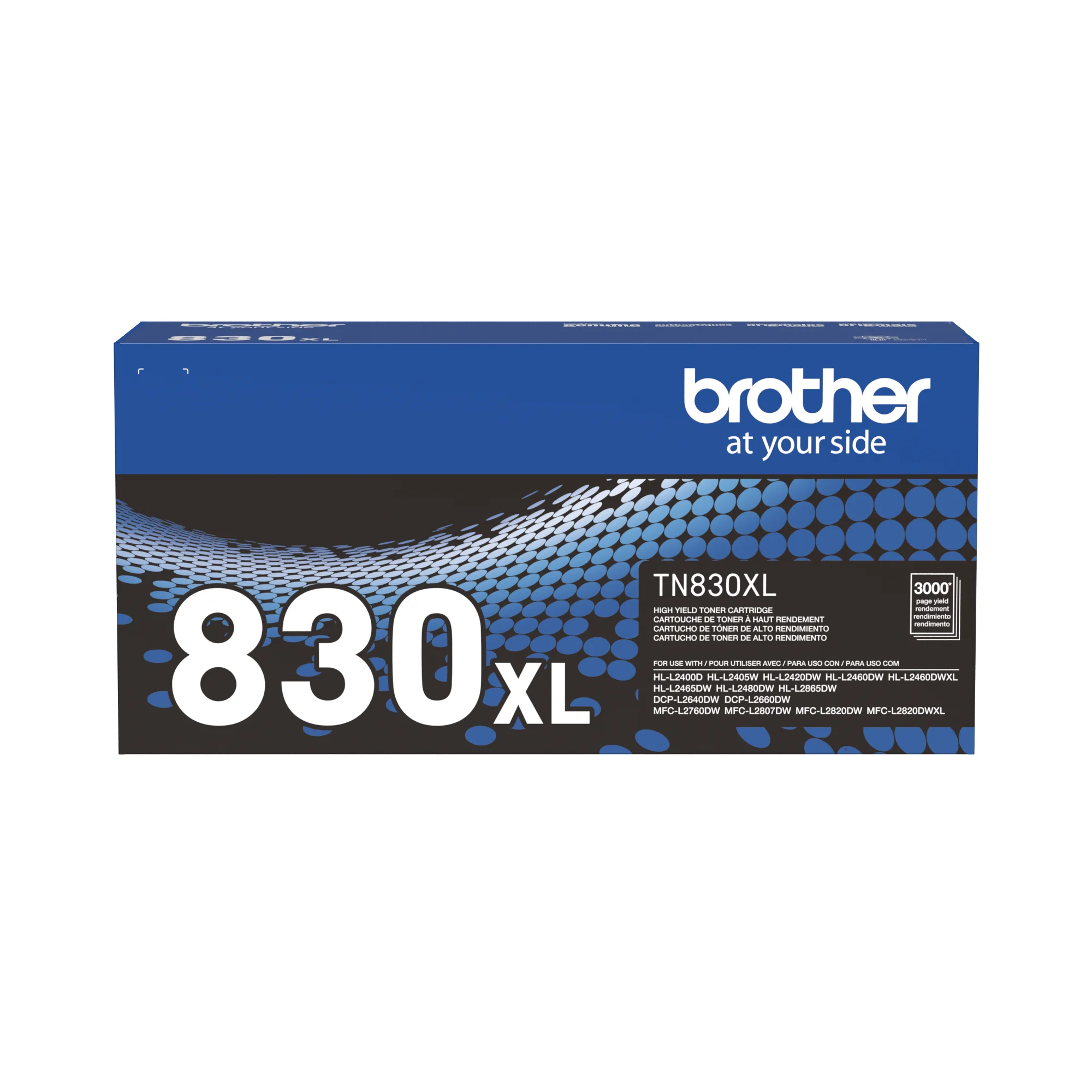 Brother Genuine TN830XL Black High Yield Printer Toner Cartridge - Print up to 3,000 Pages (1)