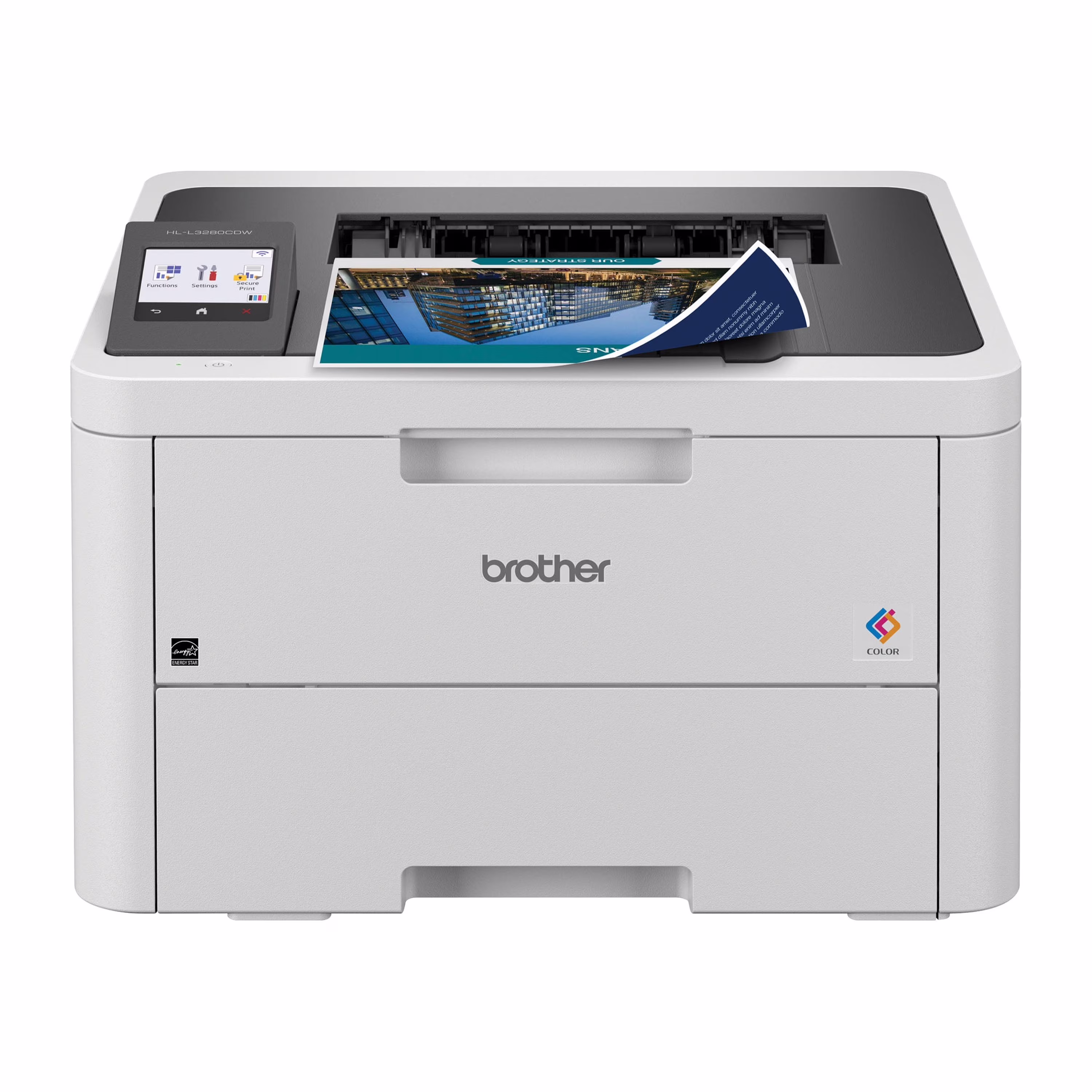 Brother HL-L3280CDW Wireless Compact Digital Color Printer with Laser Quality Output, Duplex and Mobile Printing & Ethernet
