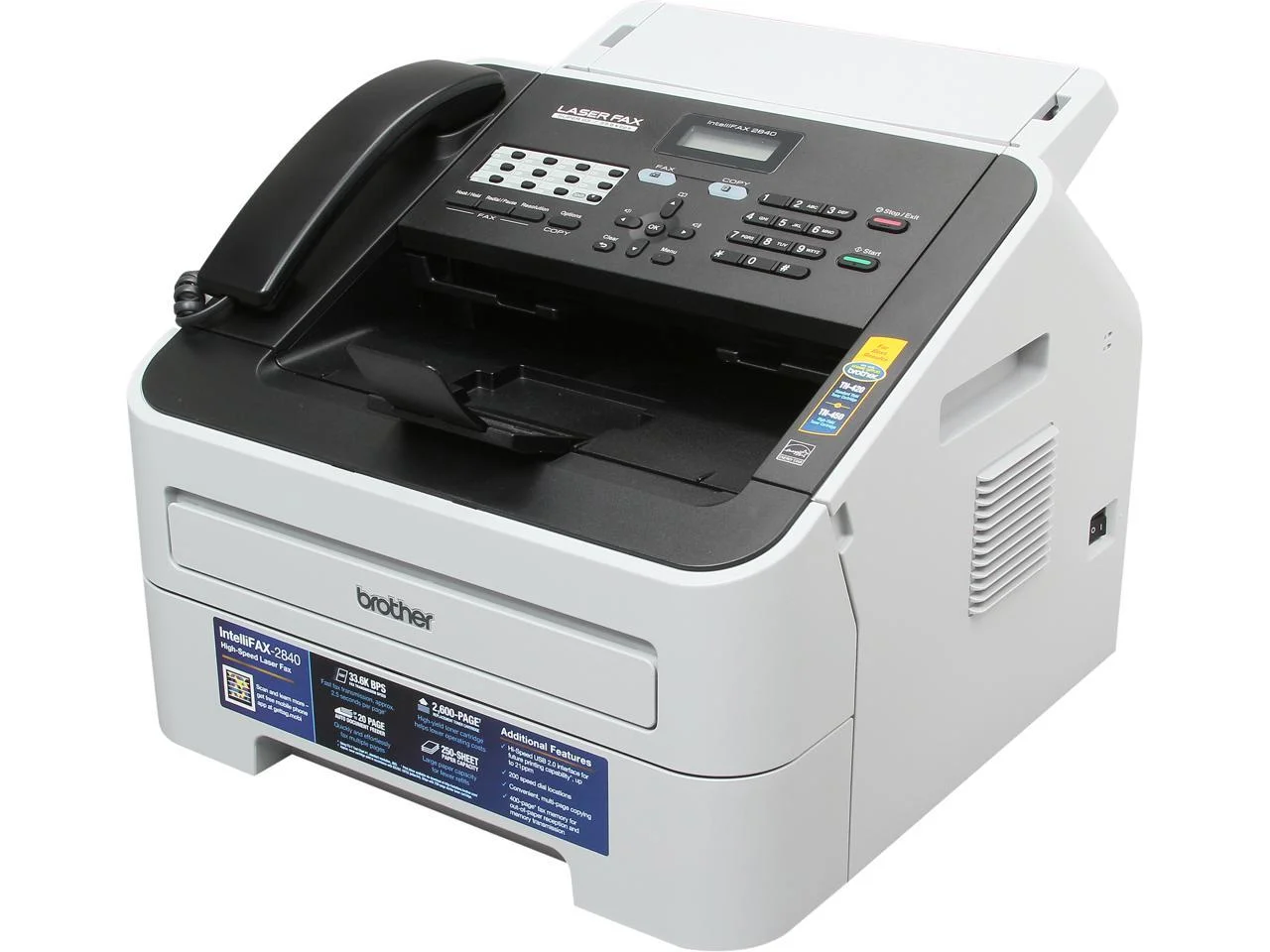 Brother IntelliFAX FAX2840 High-Speed Laser Fax Machine