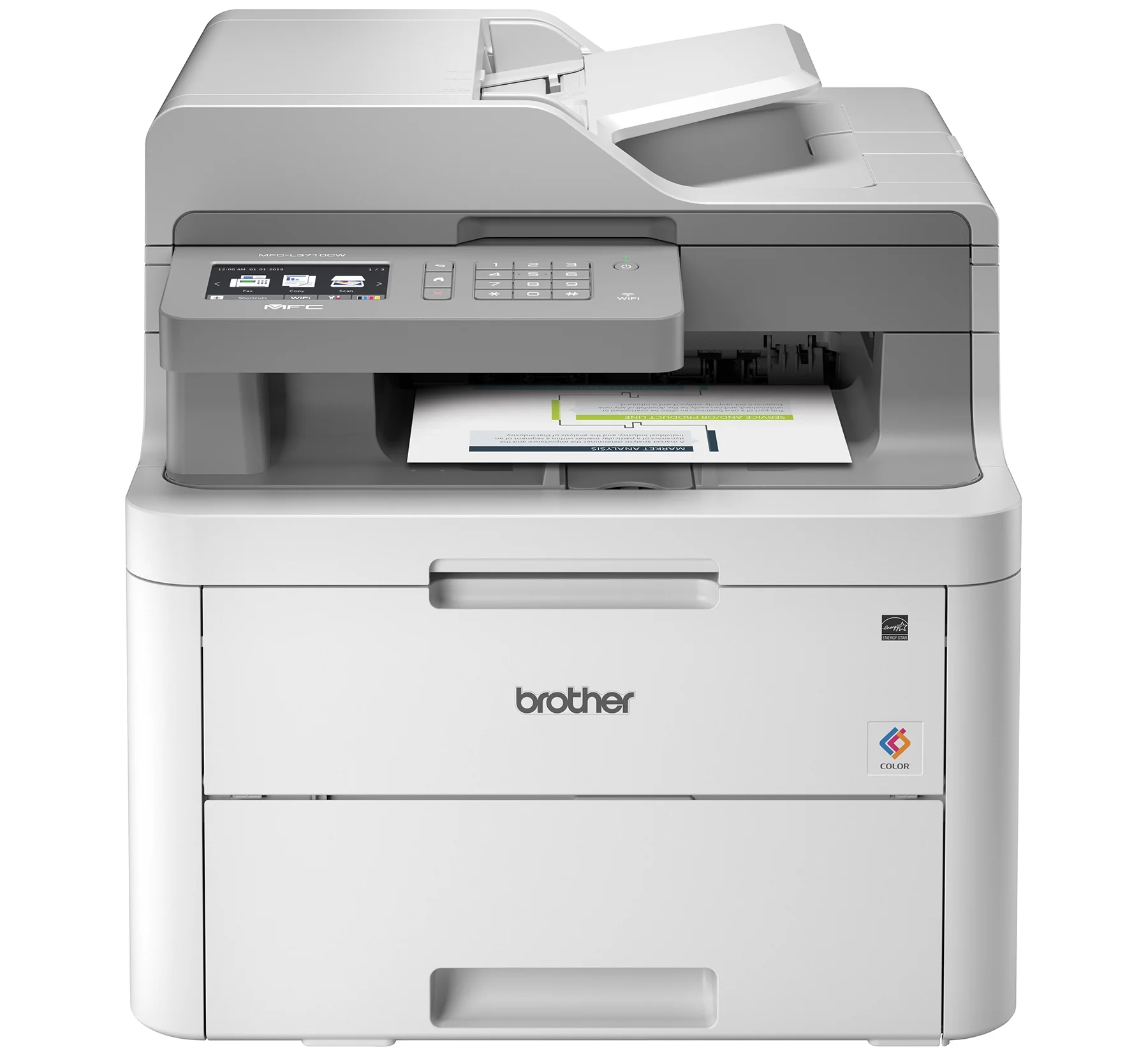 Brother MFC-L3710CW Compact Digital Color All-in-One Printer Providing Laser Quality Results with Wireless