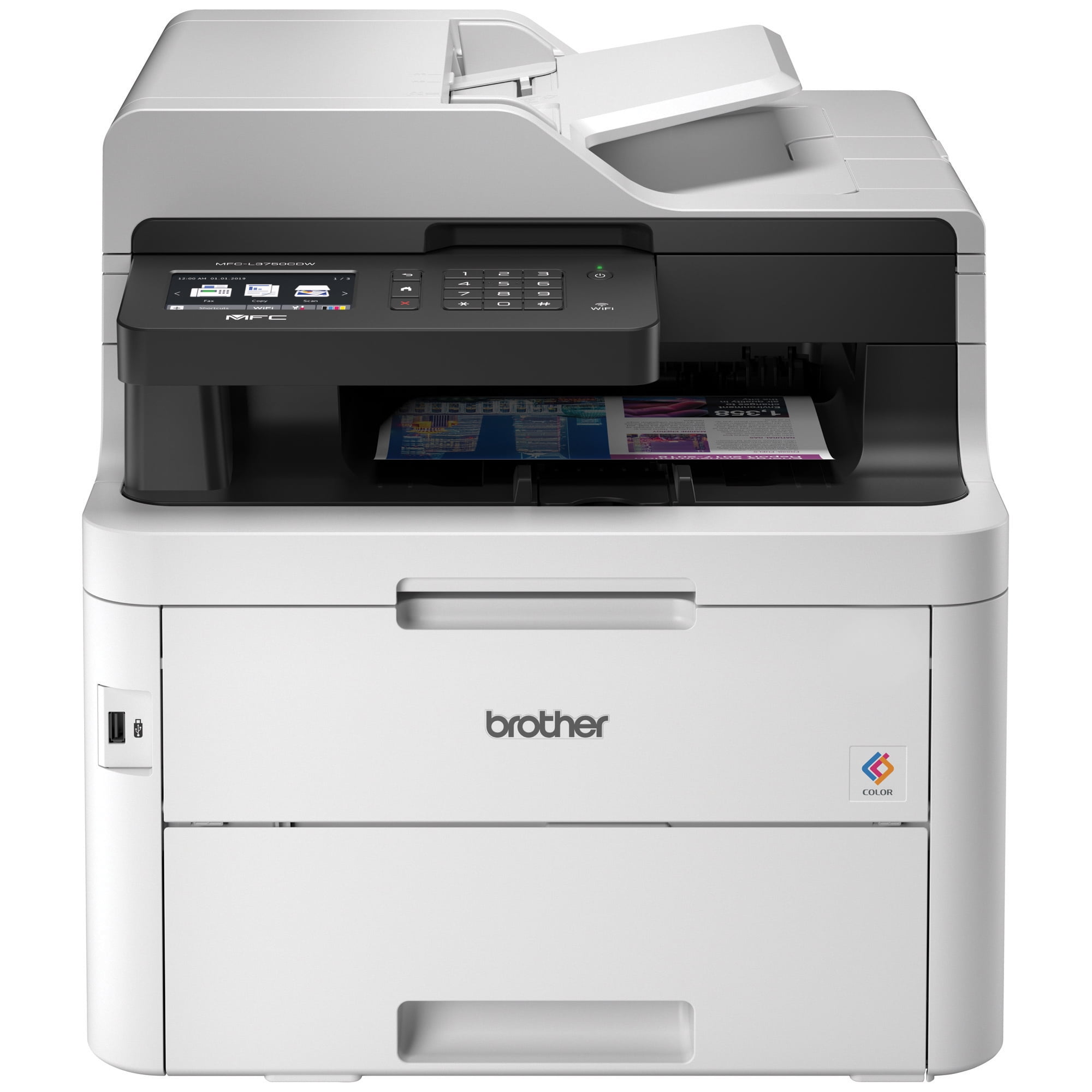 Brother MFC-L3750CDW Compact Digital Color All-in-One Printer Providing Laser Quality Results with 3.7” Color Touchscreen, Wireless and Duplex Printing
