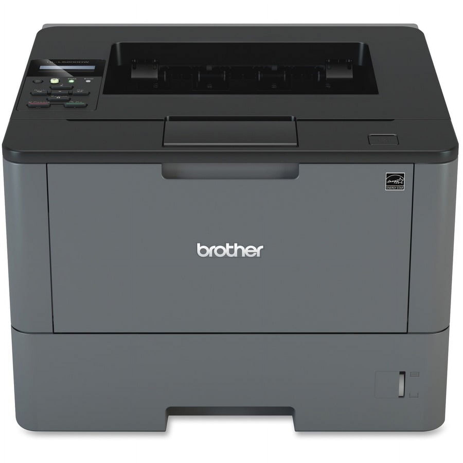Brother Monochrome Laser Printer, HL-L5200DW, Wireless Networking, Mobile Printing, Duplex Printing
