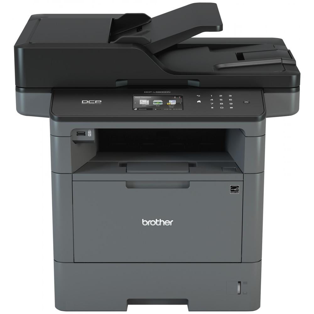 Brother Monochrome Laser Printer, Multifunction Printer and Copier, DCP-L5600DN, Flexible Network Connectivity, Duplex Printing, Mobile Printing