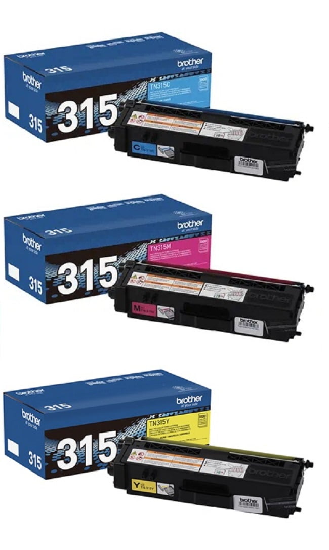 Brother TN-315 High Yield Toner Cartridge Set Colors Only (CMY) Toner Cartridge