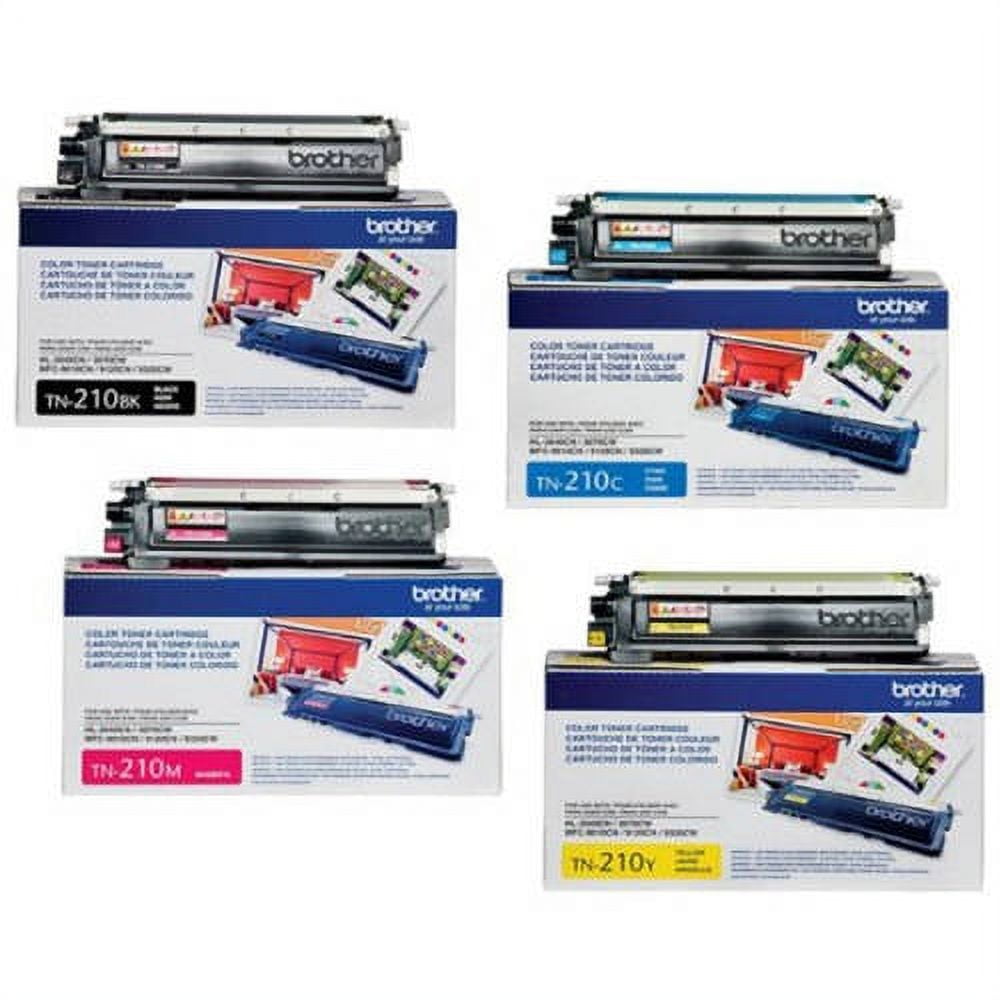 Brother TN210 Laser Toner Cartridge Complete 4-Color Set