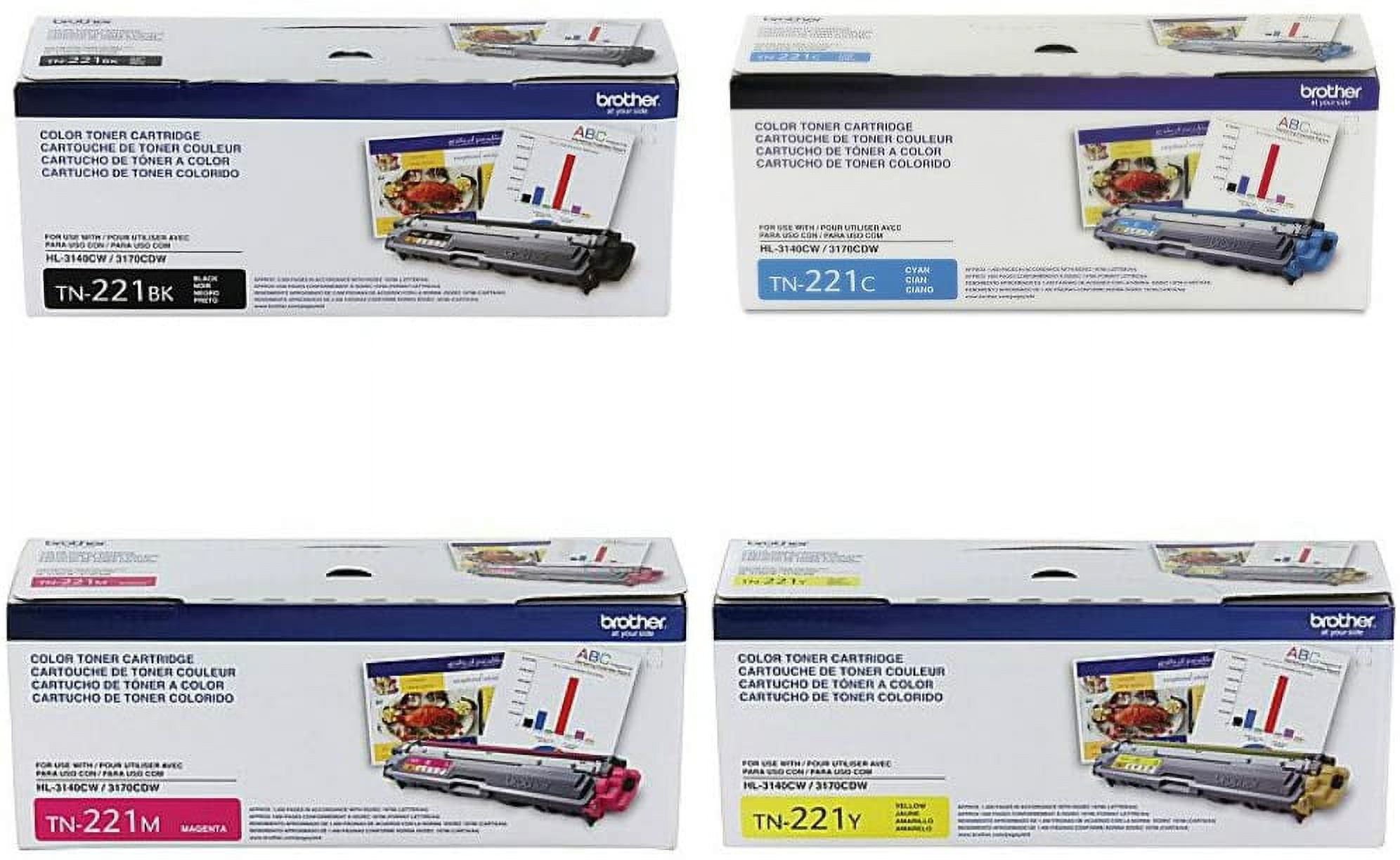 Brother TN221 Toner Cartridge Set