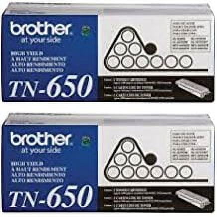 Brother TN650 High Yield Toner Cartridge 2-Pack (TN650)