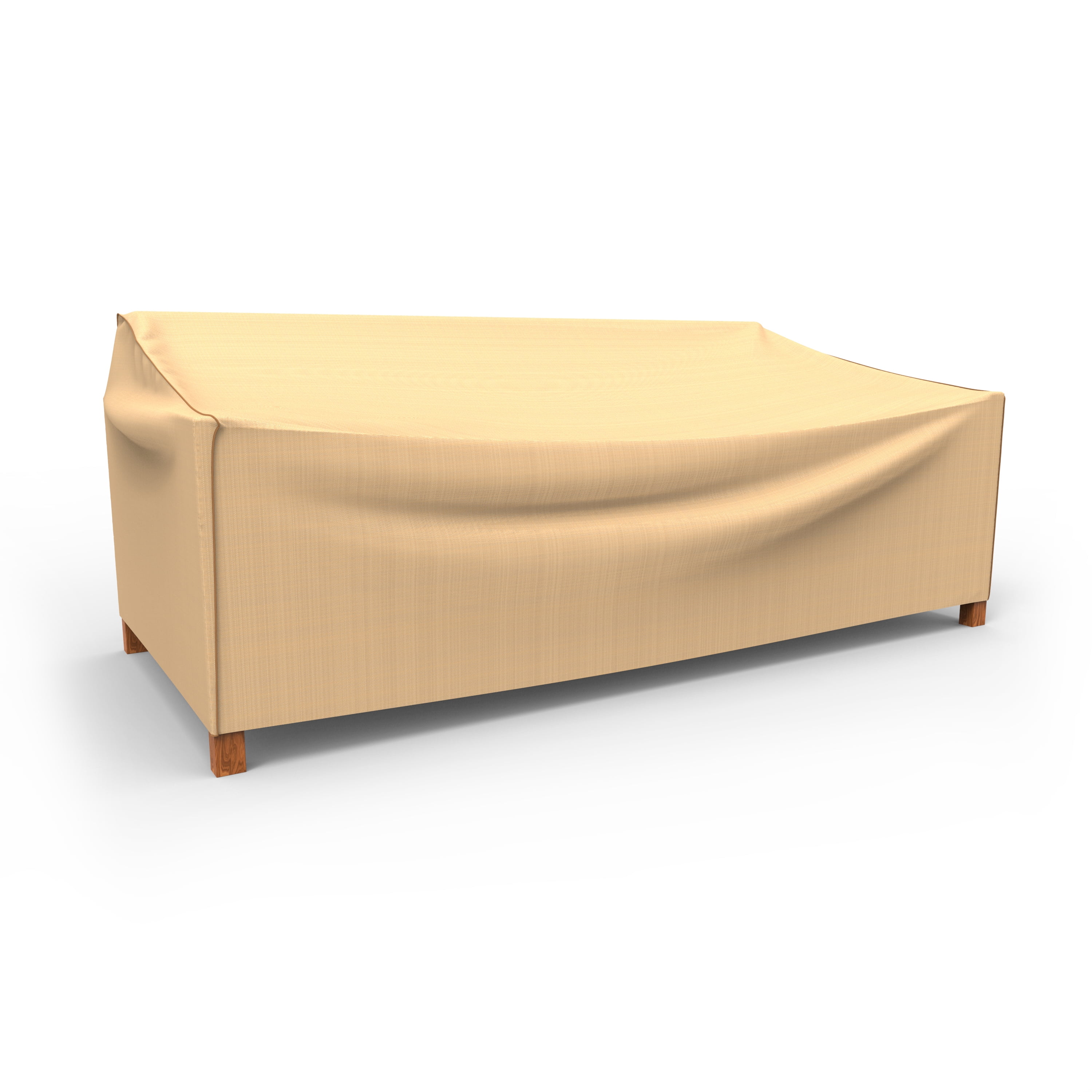 Budge 100"Wx41"L Beige Patio Sofa Cover, StormBlock™ Savanna