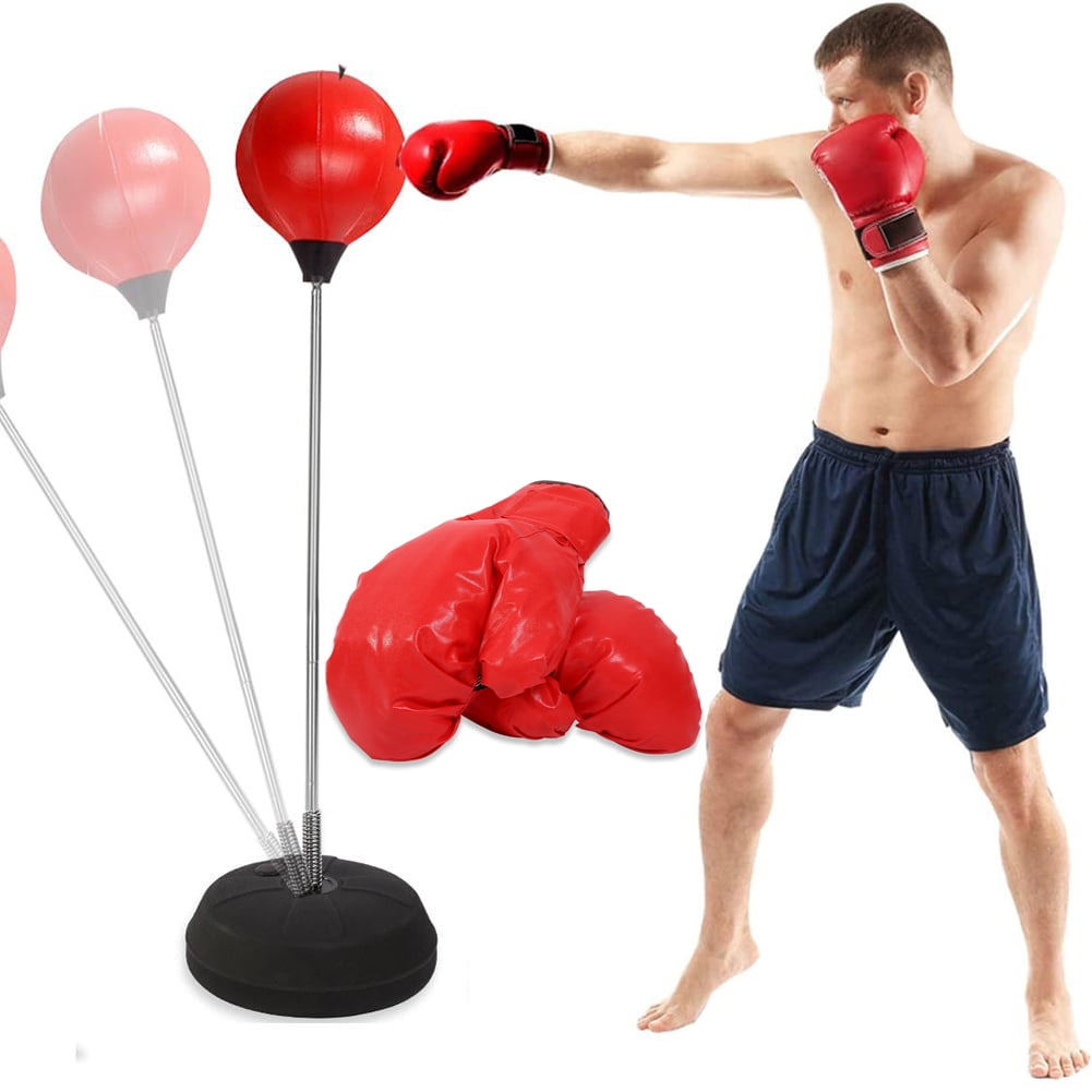 BuyWeek Adjustable Boxing Freestanding Speed Bag