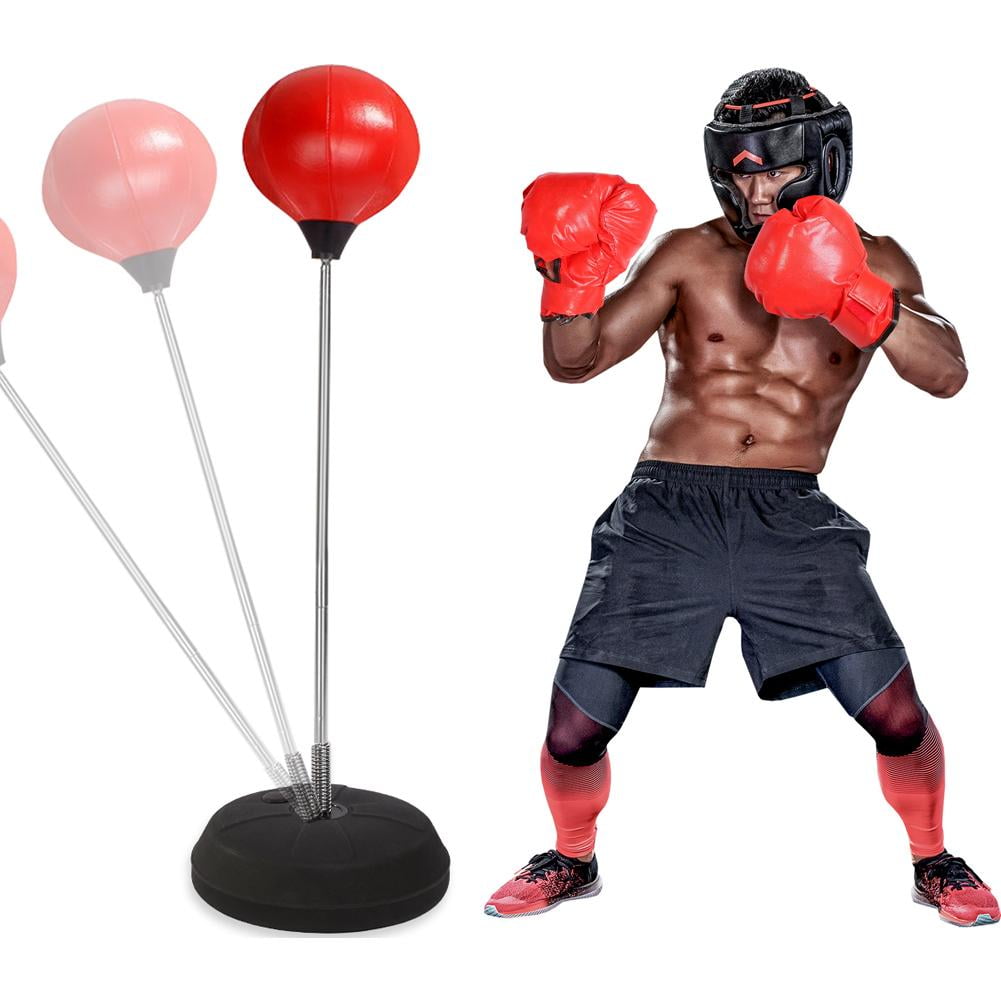BuyWeek Punching Bag with Stand , Adjustable Height Free Standing Boxing Reflex Bag, Ideal for MMA Reflex Speed Training, Fitness,Boxing Equipment, Stress Relief & Fitness