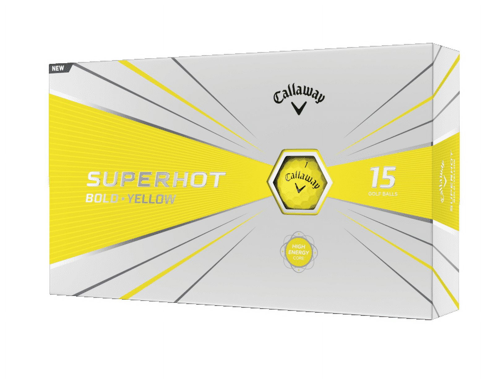 Callaway Superhot Golf Balls, 15 Pack, Yellow