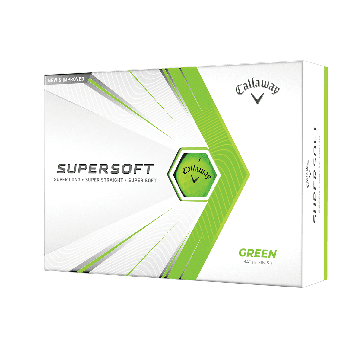 Callaway Supersoft 2021 Golf Balls, Matte Green, 12 Pack